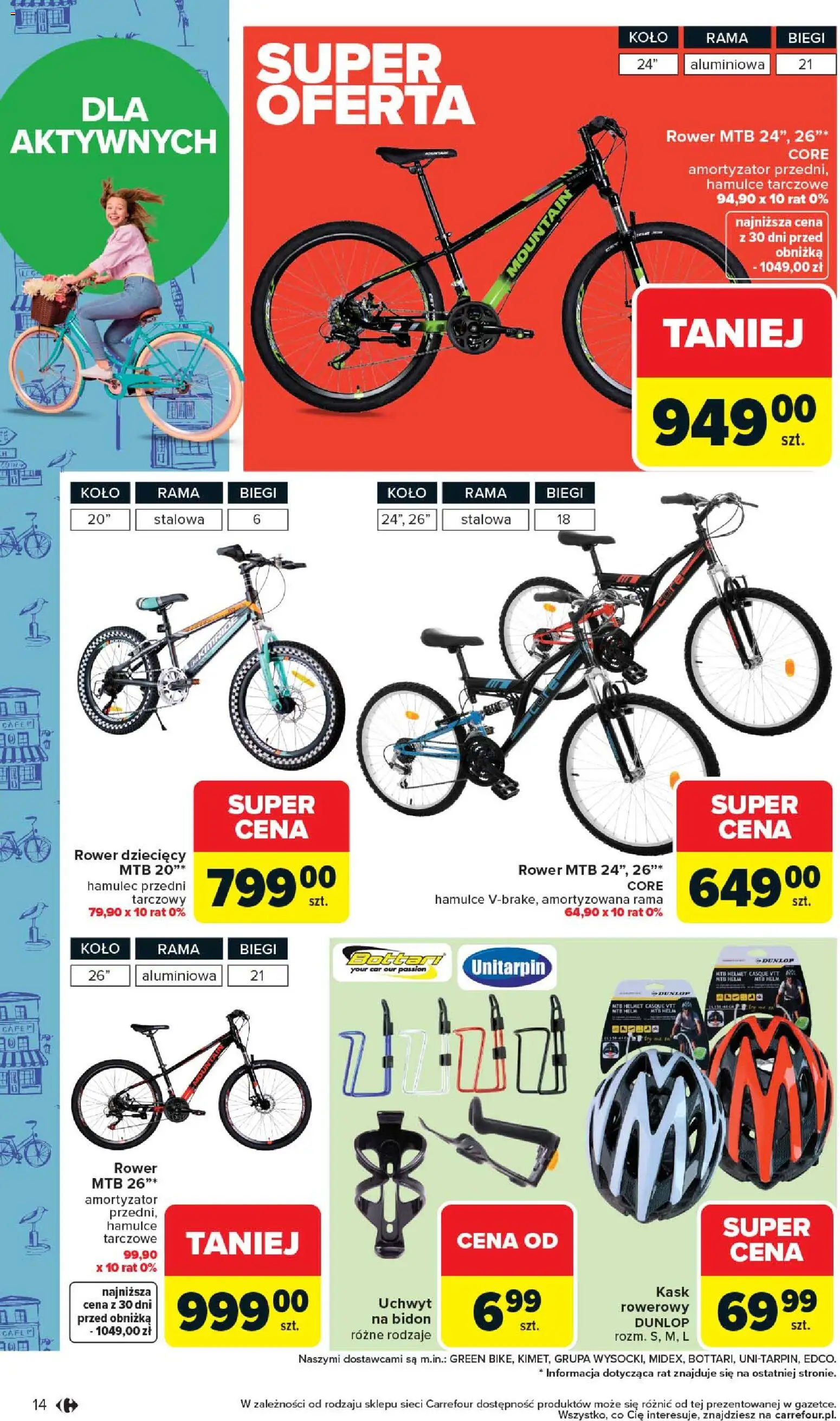 Carrefour gazetka - Łap super okazje od 27.04.2026 | Strona: 14 | Produkty: Rower