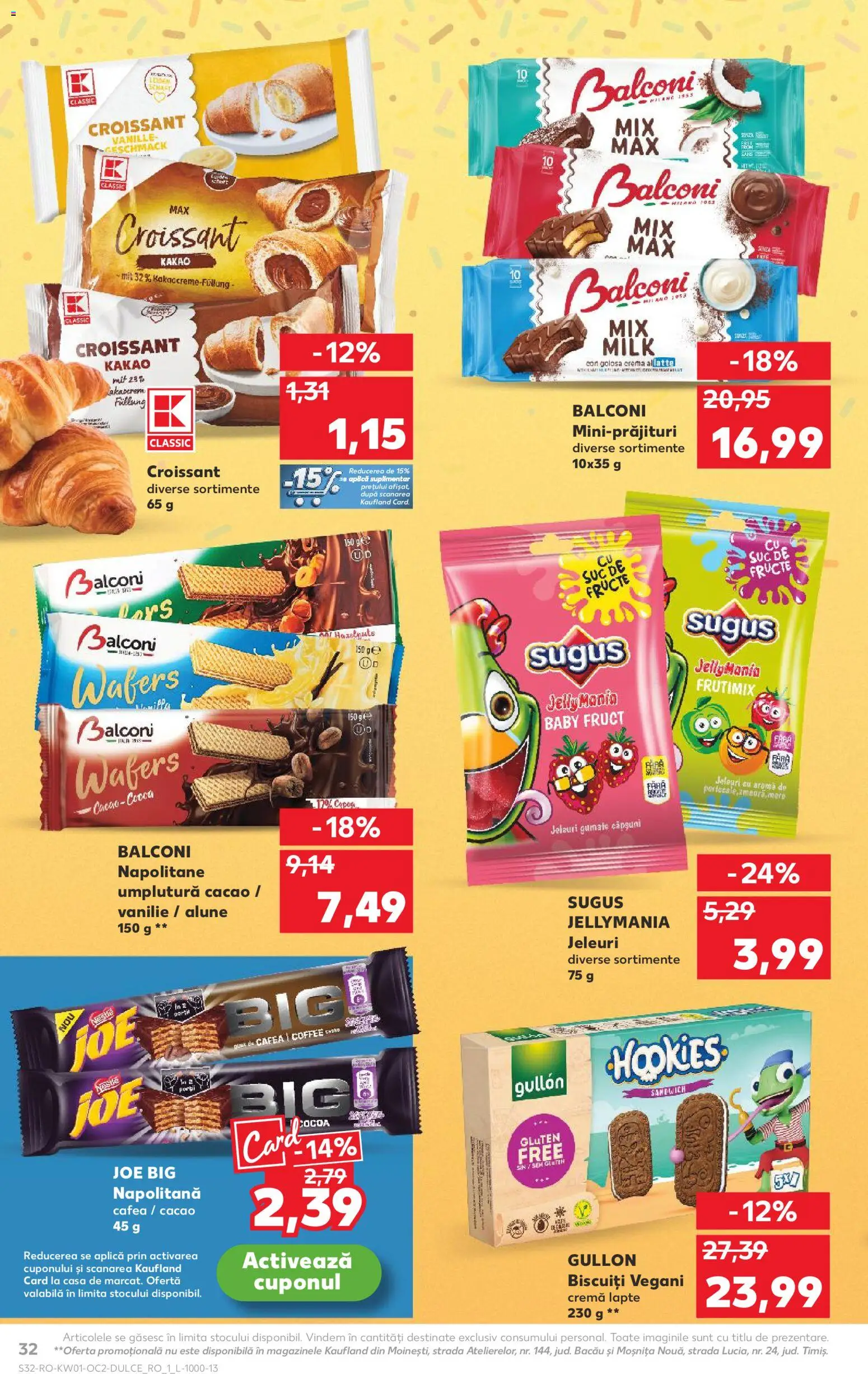 Noul catalog Kaufland – valabil de la 31.12.2025 | Pagină: 32 | Produse: Napolitane, Căpșuni, Cacao, Fructe
