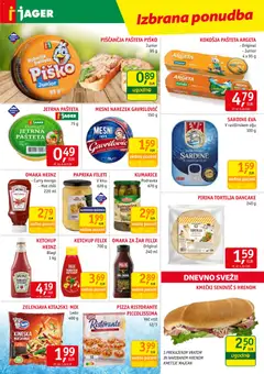 Jager katalog akcije – veljaven od 08.04.2026 | Stran: 9 | Izdelki: Narezek, Sardine, Zelenjava, Mango