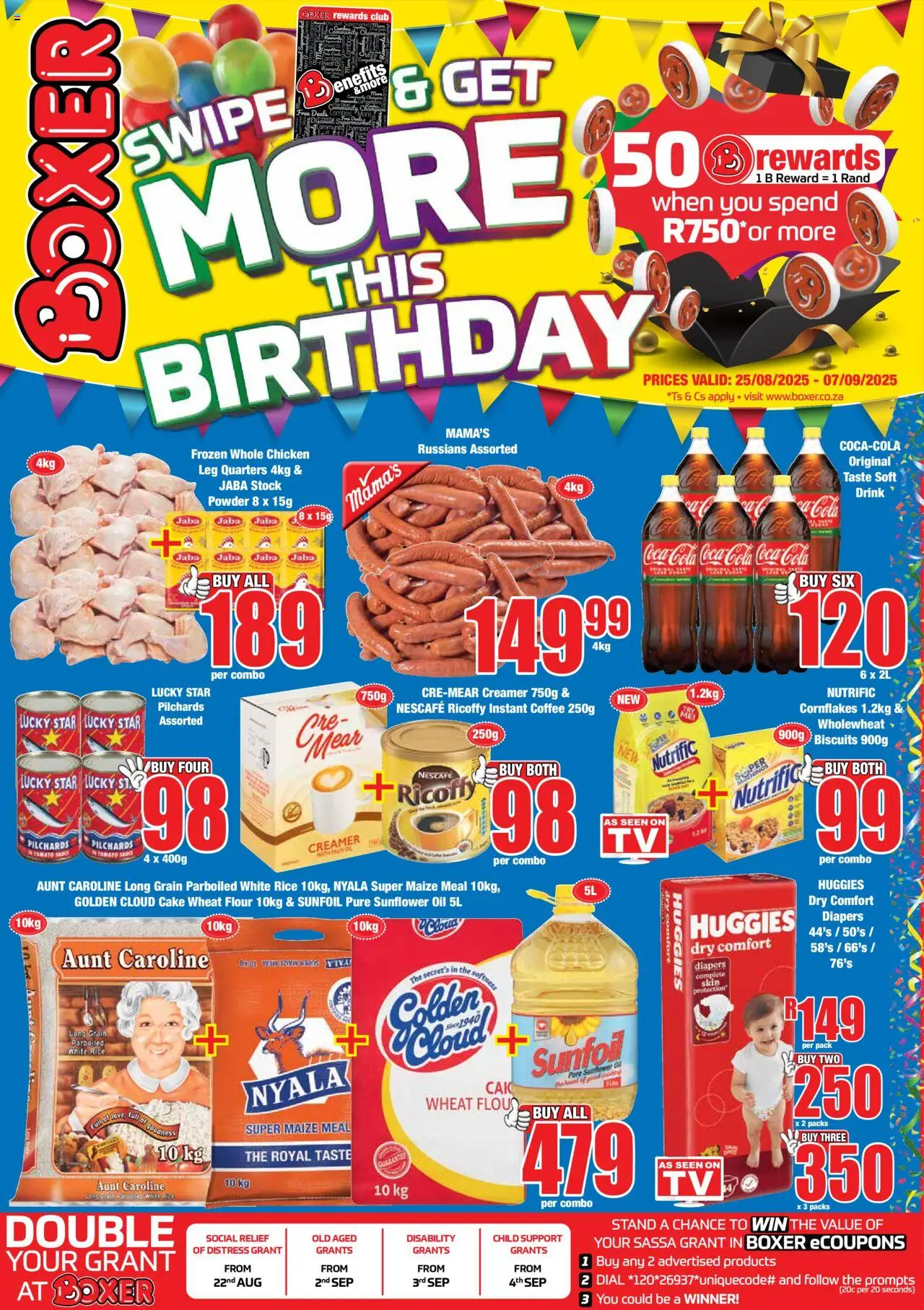 Boxer Specials │ valid from 25.08.2025 | Page: 1 | Products: Oil, Biscuits, Powder, Stock