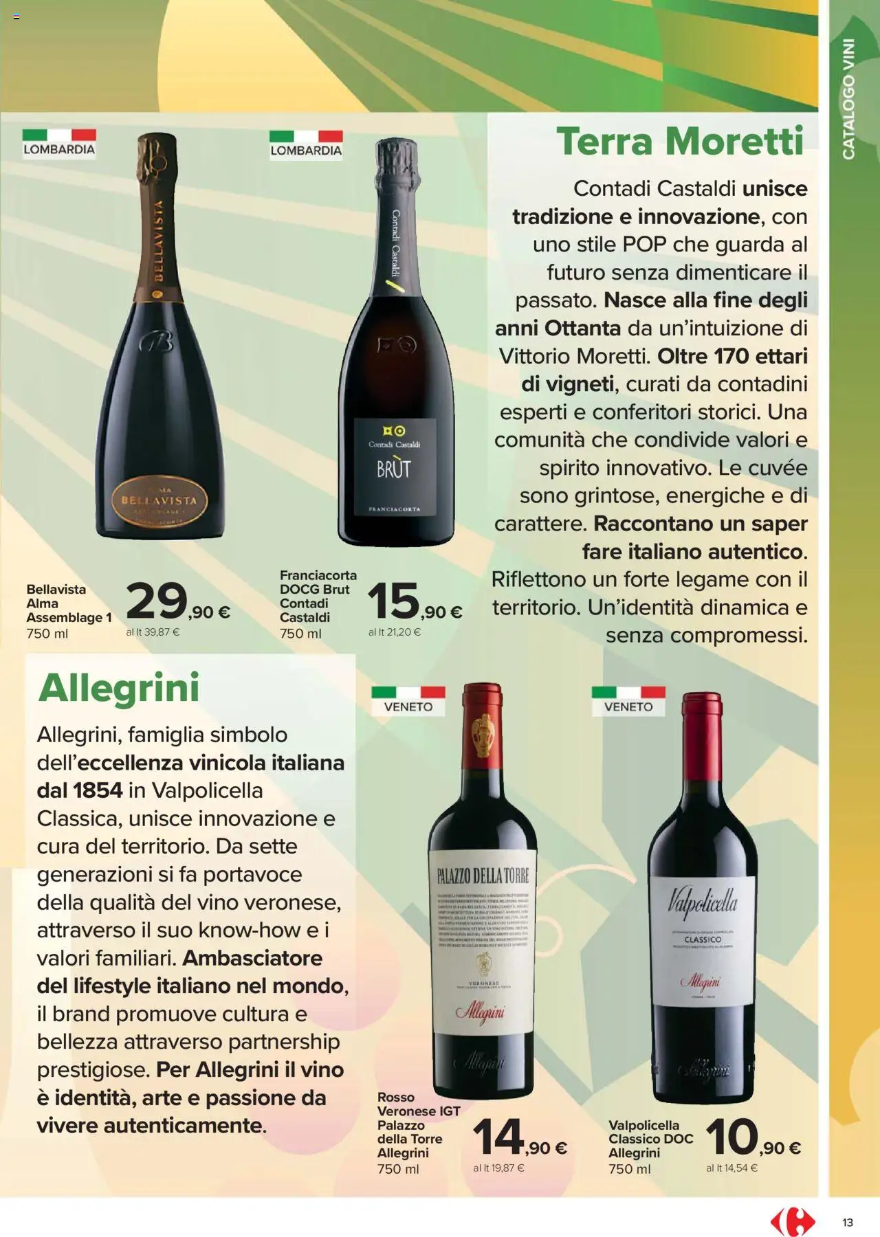 Volantino Carrefour del 06.10.2025 | Pagina: 13 | Prodotti: Vino, Terra