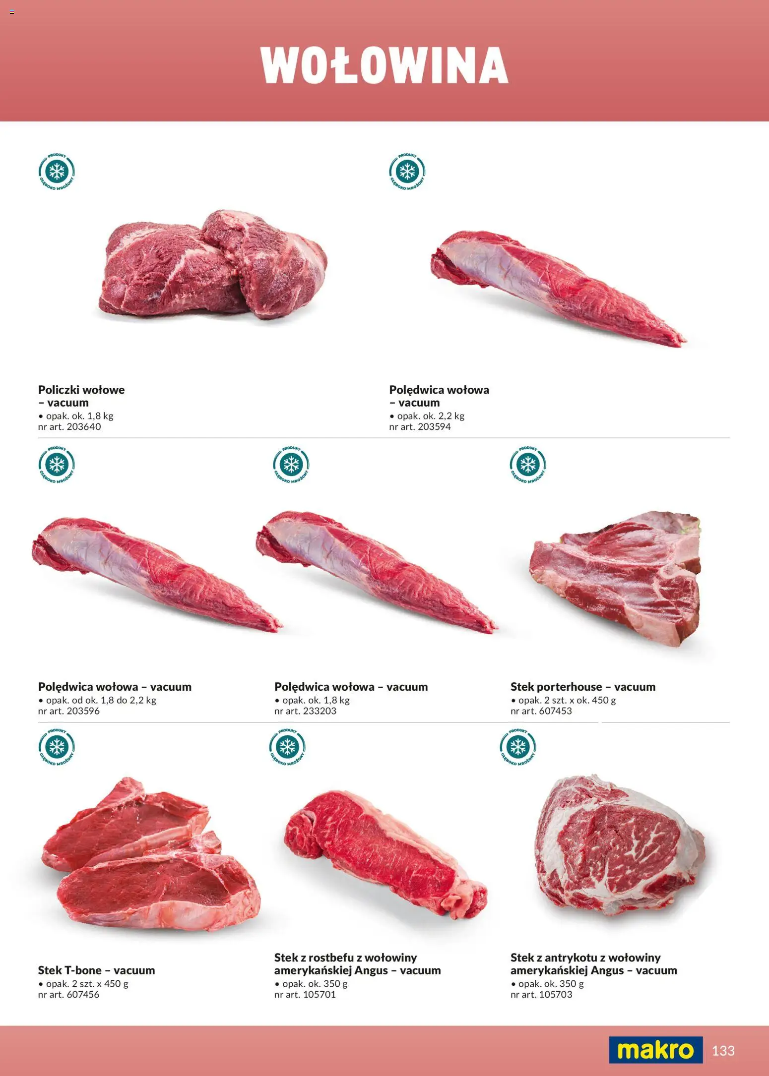 Makro Gazetka - Ultra fresh od 01.03.2026 | Strona: 133 | Produkty: Policzki wołowe, Wołowina