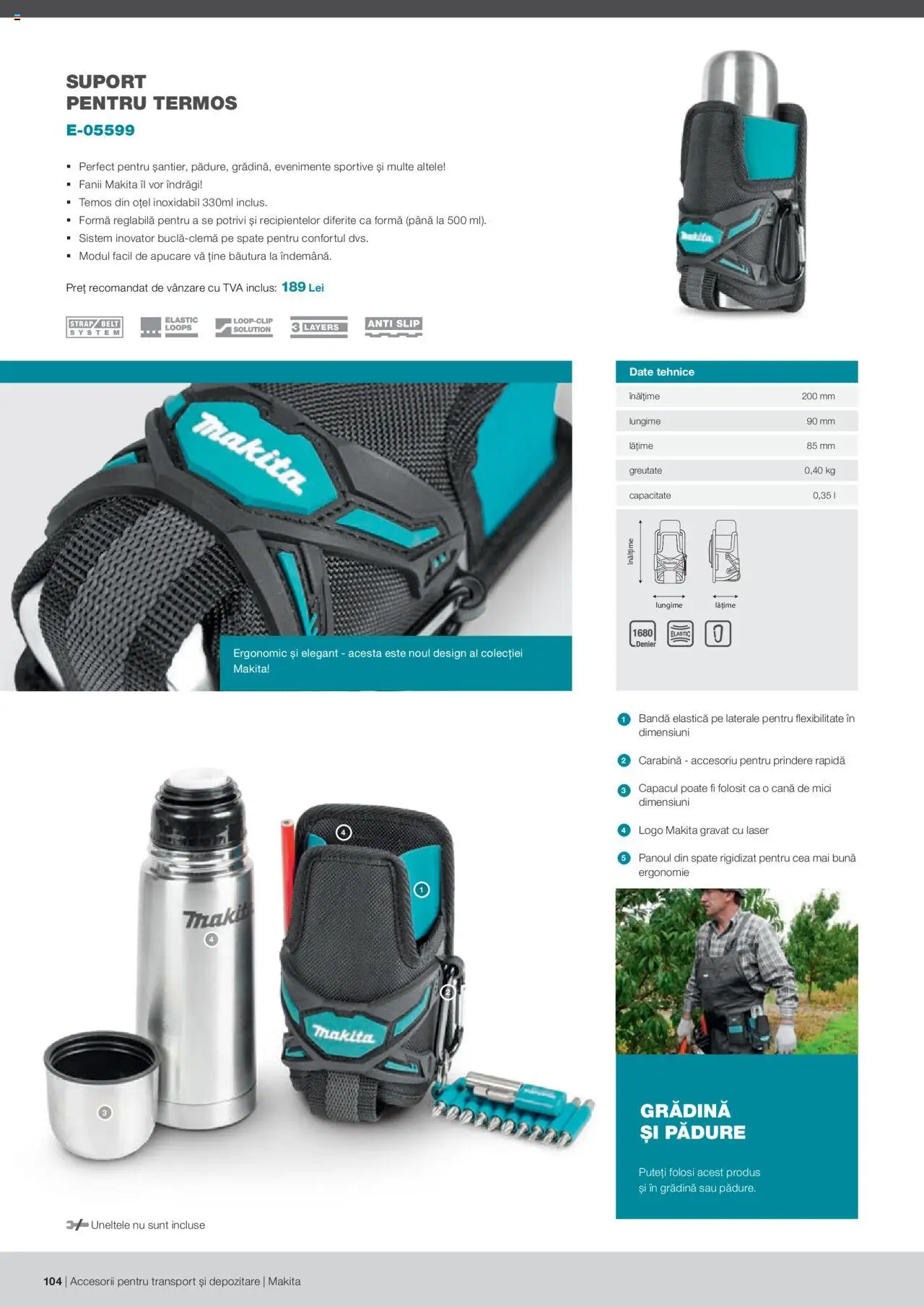 Makita catalog - Accesorii pentru transport si depozitare   – valabil de la 06.09.2021 | Pagină: 104