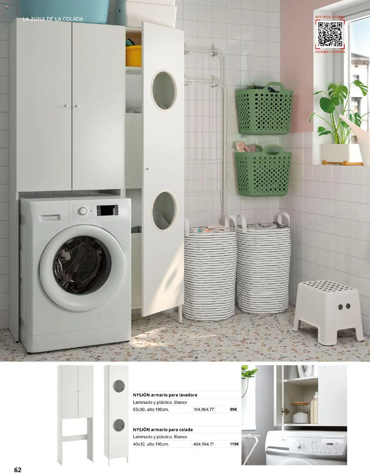 Catálogo IKEA Baňos │ válido desde el 04.02.2025 | Página: 62 | Productos: Lavadora, Armario