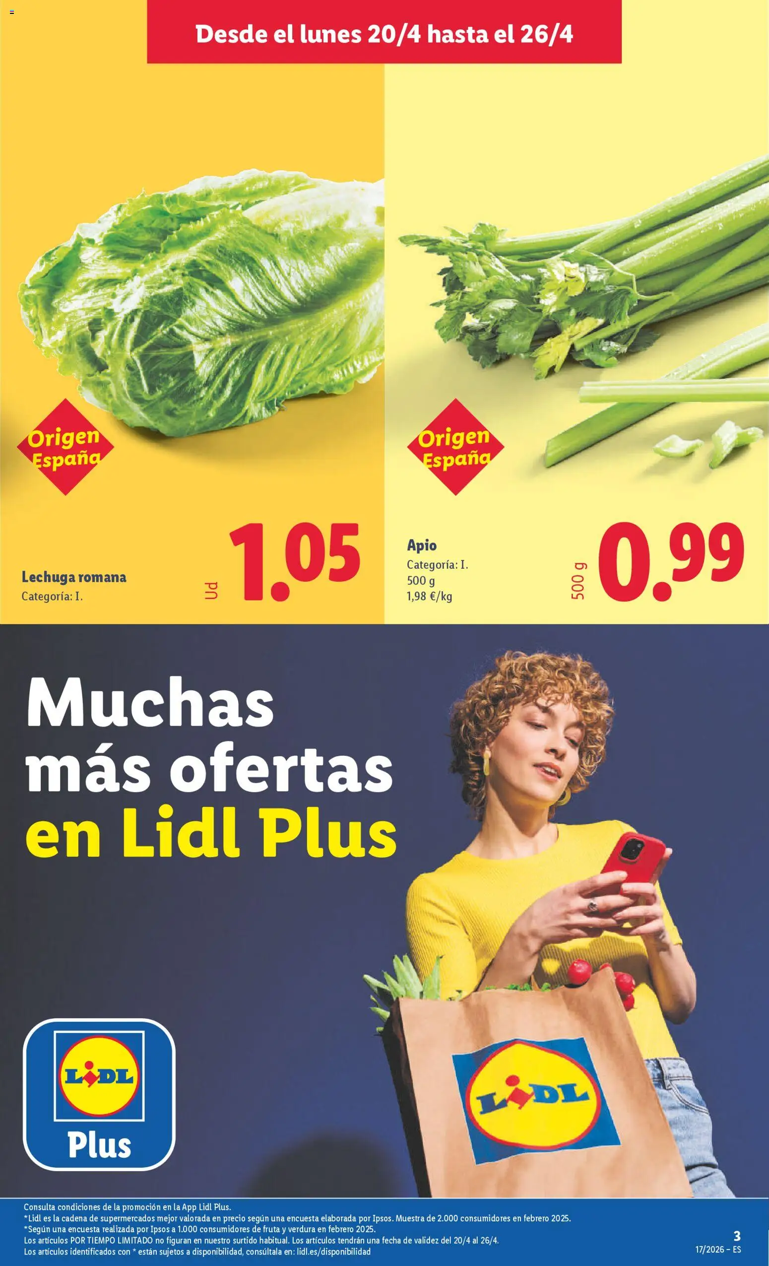 Lidl folleto │ válido desde el 20.04.2026 | Página: 3 | Productos: Μαξιλάρι λαιμού