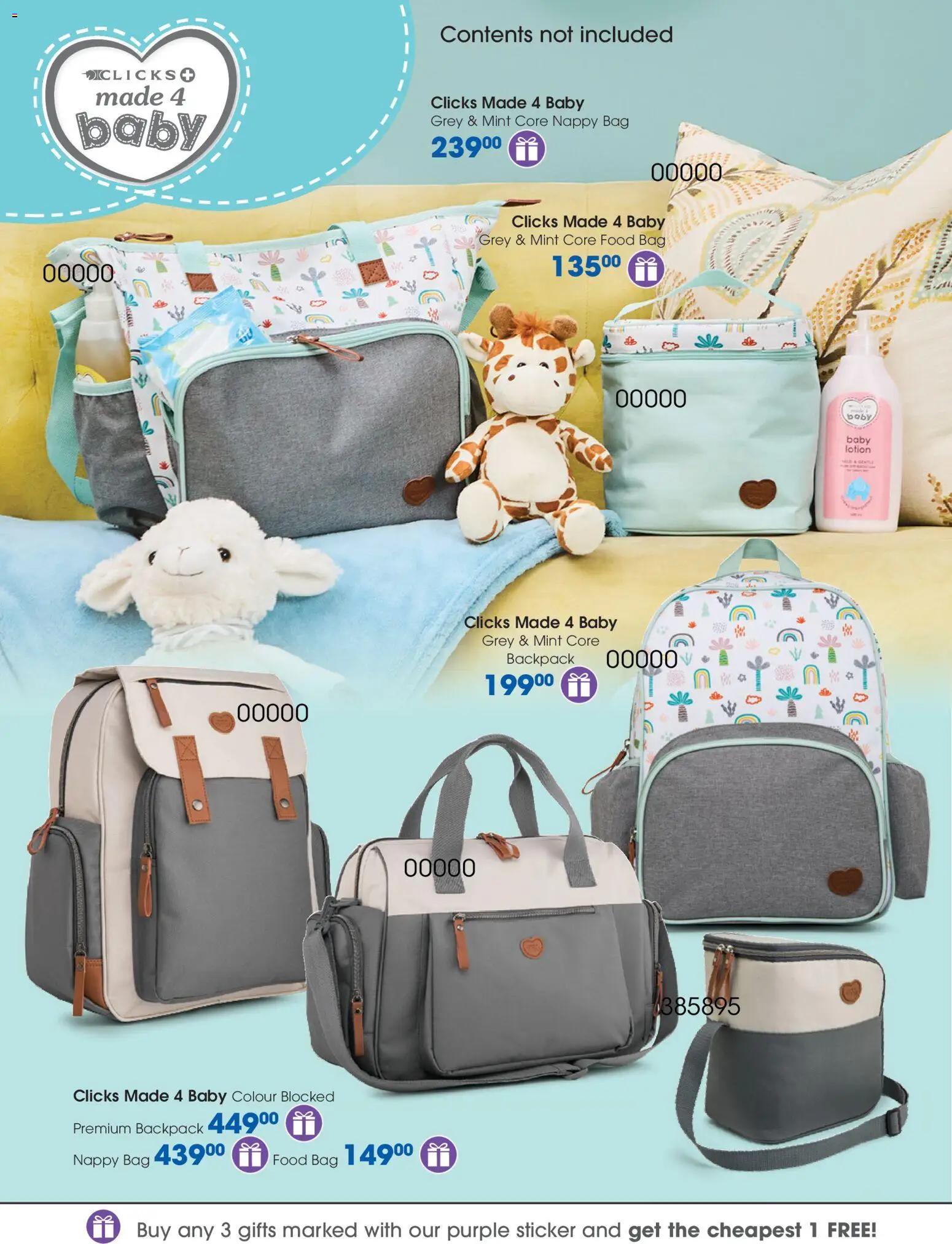 New Clicks catalogue – valid from 28.10.2025 | Page: 130 | Products: Backpack, Bag, Lotion