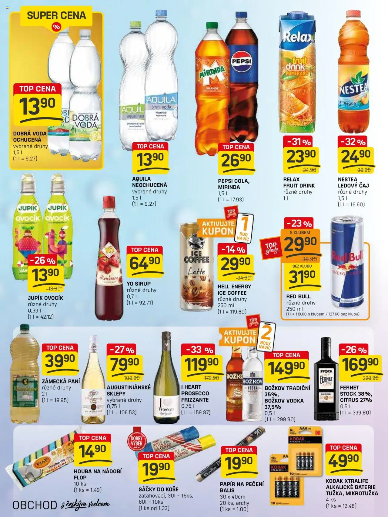 Flop leták - FlopTop od 13.08.2025 | Strana: 10 | Produkty: Mirinda, Fernet, Papír na pečení, Ledový čaj