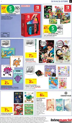 Intermarché - Prévisualisation de Intermarché catalogue semaine 42 valide à partir de 14.10.2025 | Page: 47 | Produits: Manga, Vidéo, Pinceau, Couverture
