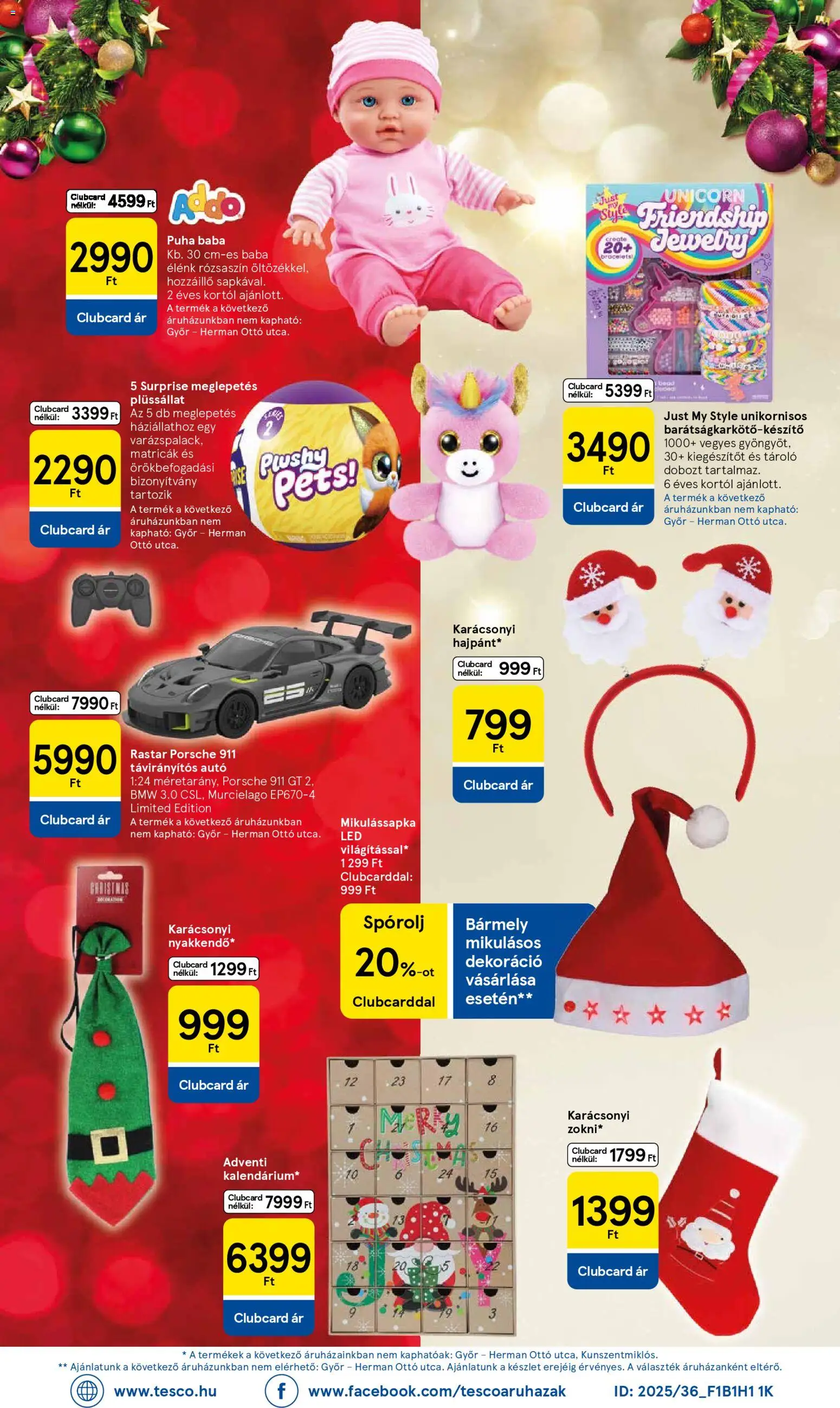 Tesco akciós ujság - amely érvényes a következő dátumtól: 30.10.2025 | Oldal: 8 | Termékek: Dekoráció