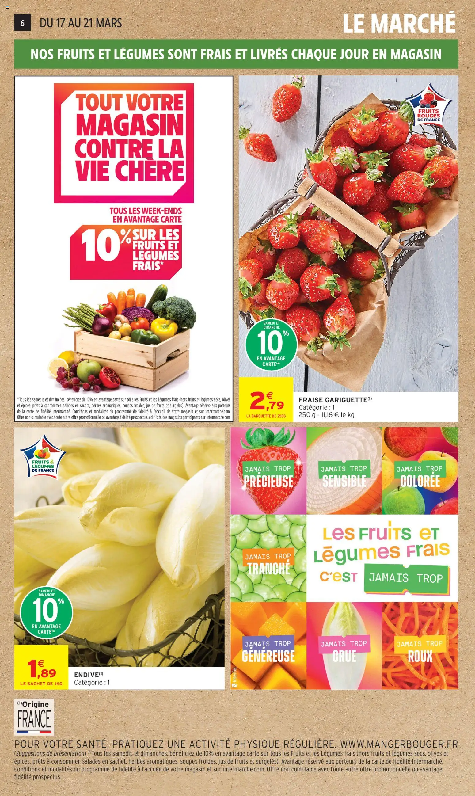 {H1} | Page: 6 | Produits: Fraise, Olives, Endive, Jus