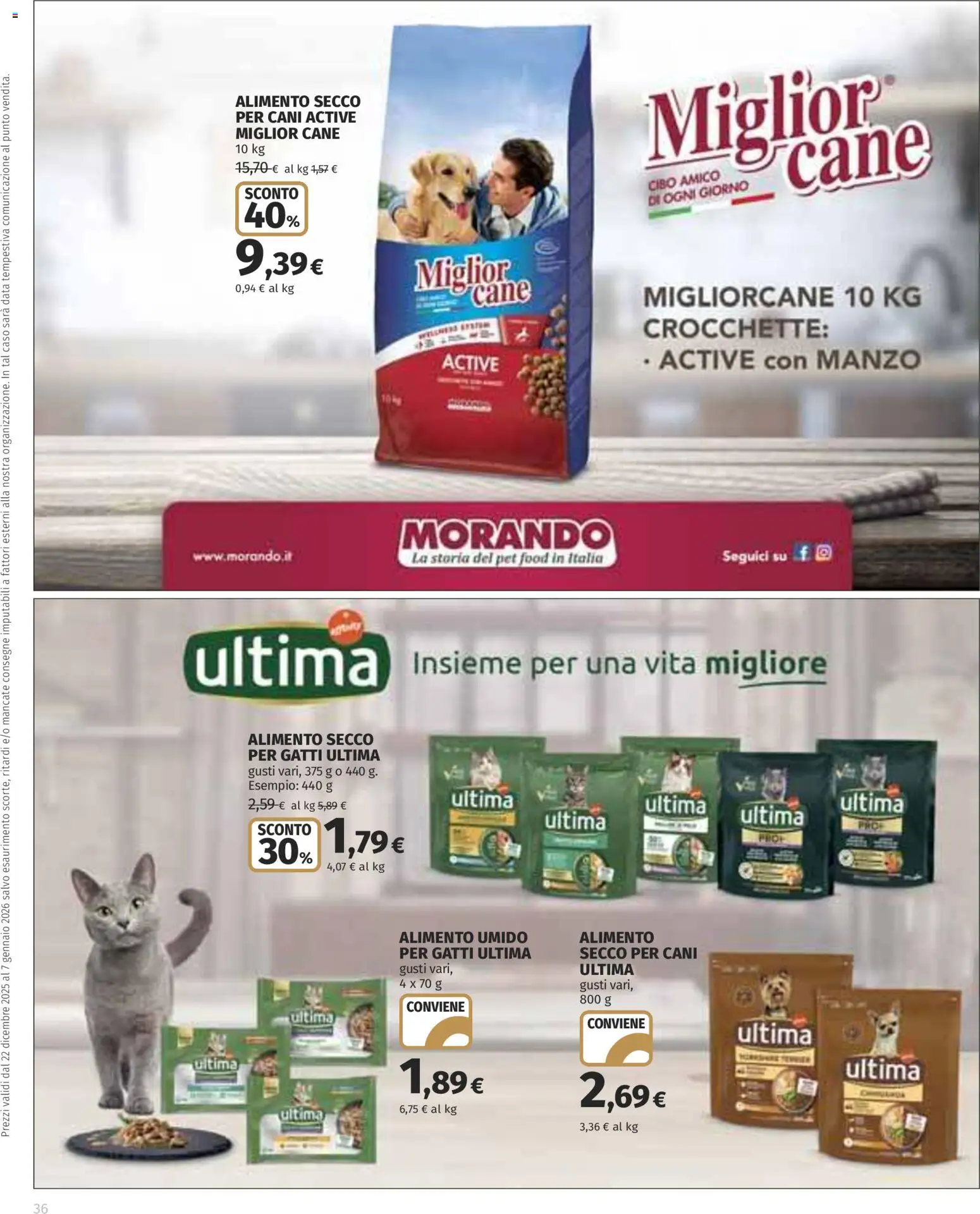 Volantino Ipercoop del 22.12.2025 | Pagina: 36 | Prodotti: Manzo, Crocchette, Data