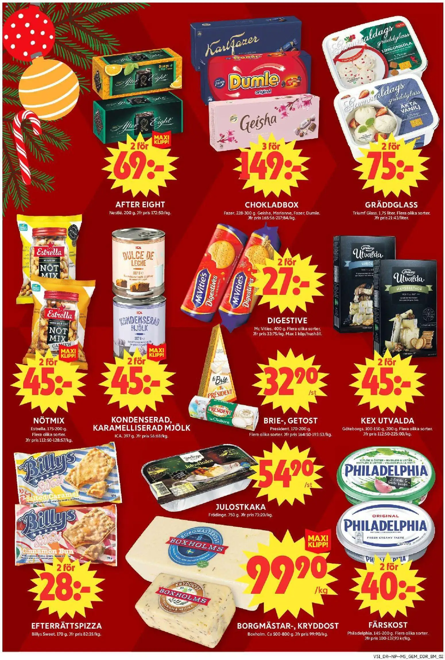 ICA Maxi reklamblad aktuell från 15.12.2025 | Sida: 6 | Produkter: Salt, Digestive, Getost, Mjölk