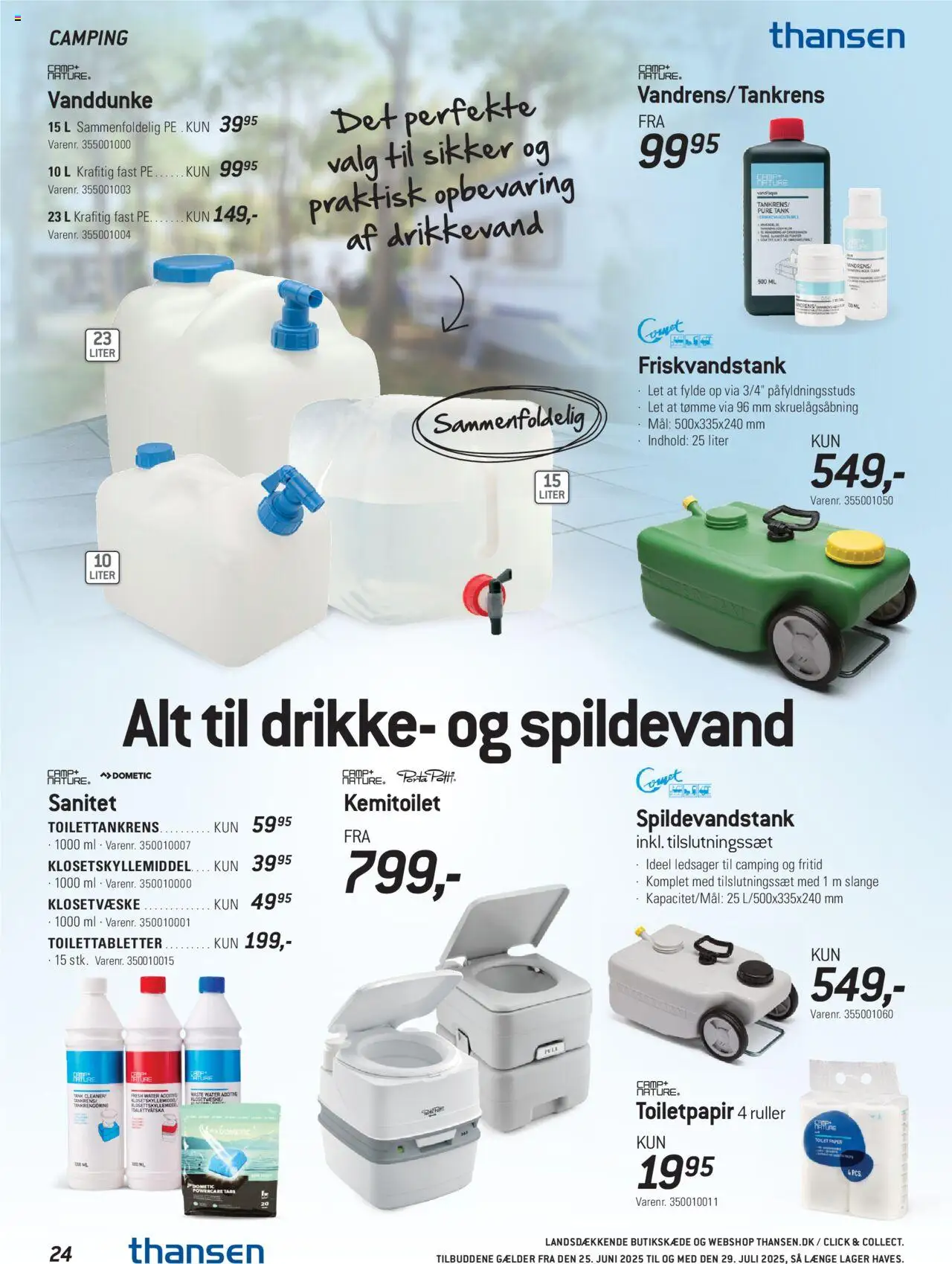 Thansen Tilbudsavis gyldig fra 25.06.2025 | Side: 24 | Produkter: Toilet