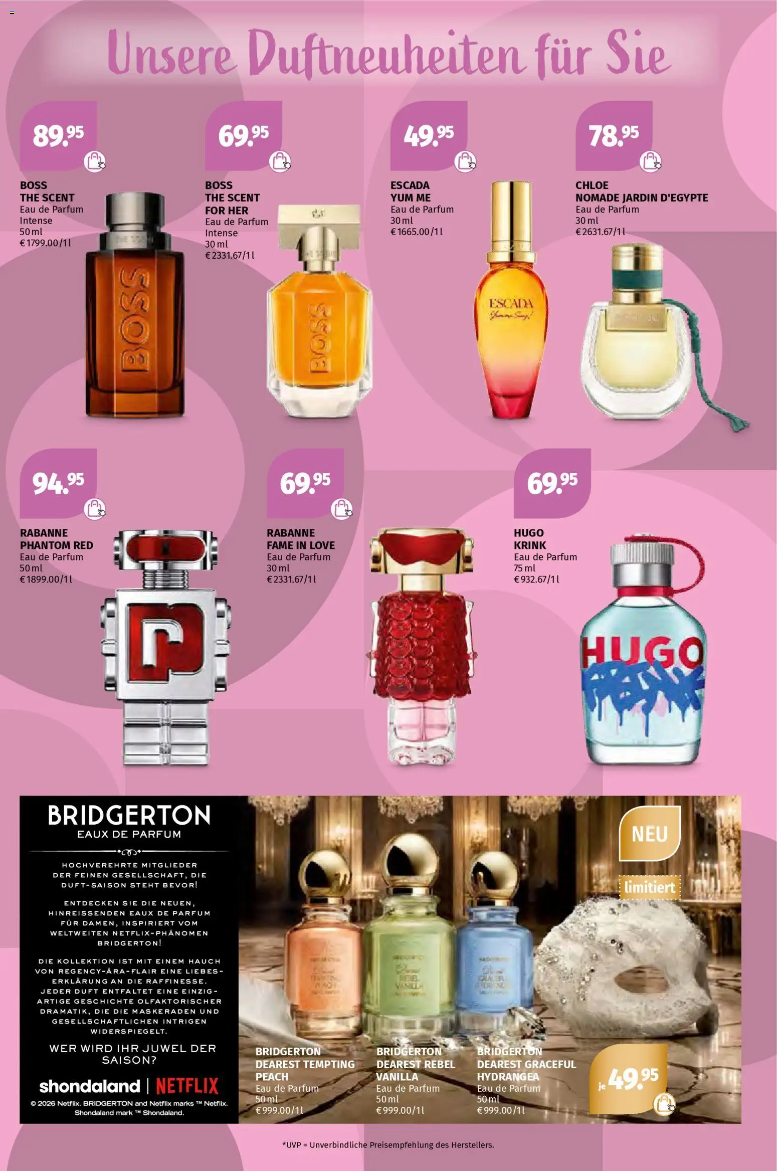 Müller Geschenkideen zum Valentinstag – gültig ab 02.02.2026 | Seite: 5 | Produkte: Parfüm, Duft, Eau de Parfum, Hugo