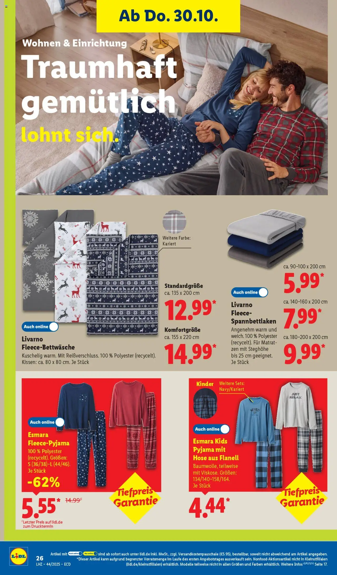Lidl - Prospekt – gültig ab 27.10.2025 | Seite: 20 | Produkte: Kissen, Hose, Pyjama
