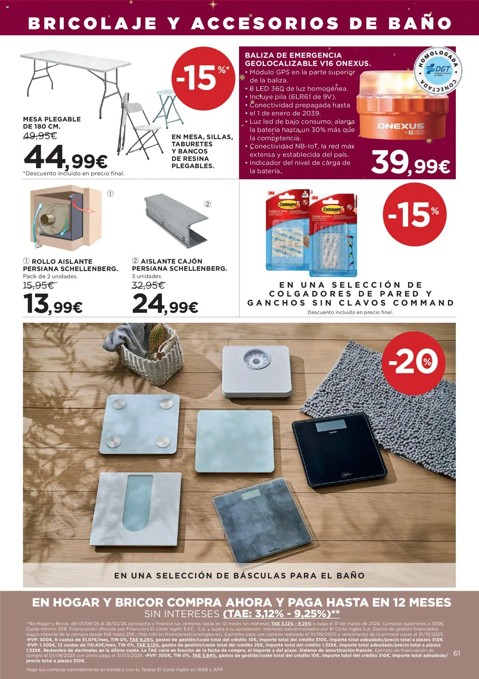 Hipercor catálogo │ válido desde el 18.12.2025 | Página: 66 | Productos: Mesa, Batería, Baño
