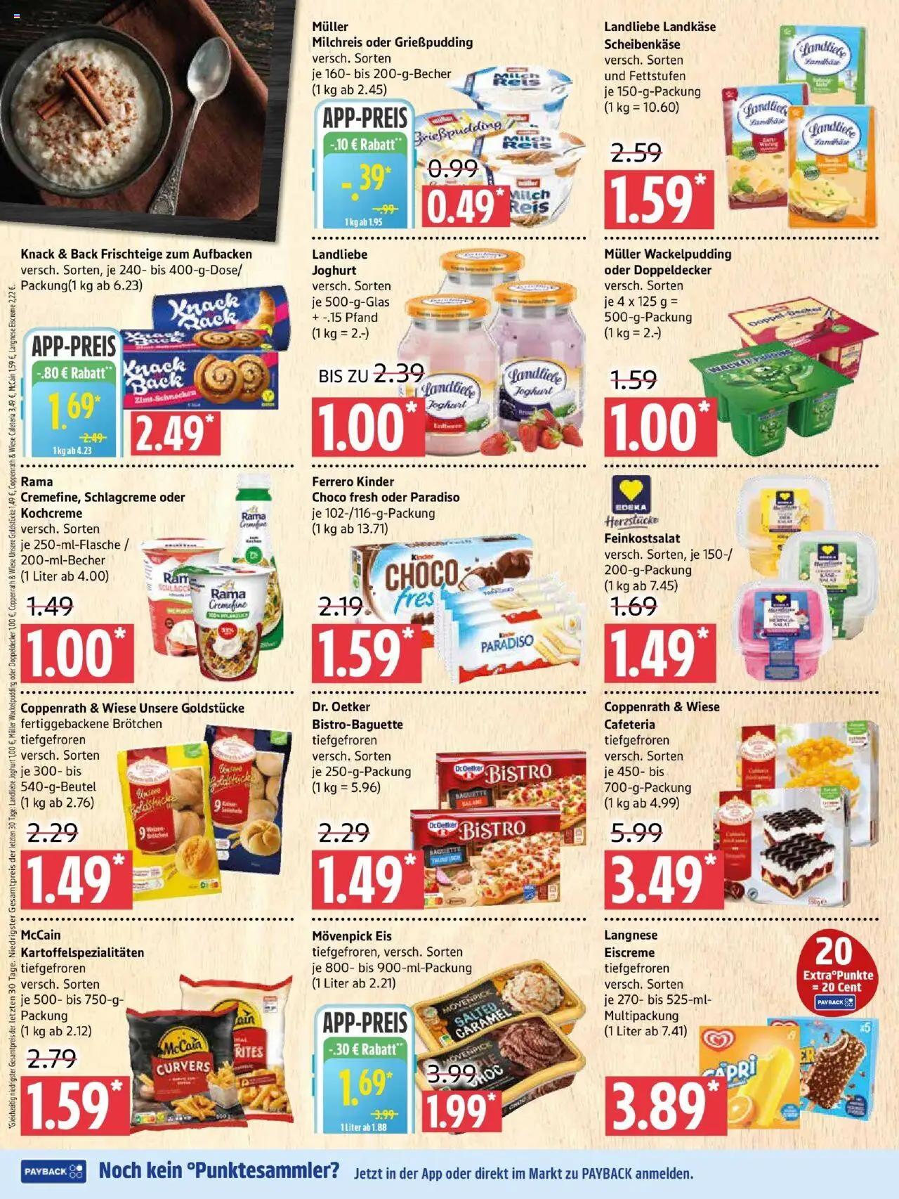 Marktkauf Prospekt 	 - gültig ab dem 18.08.2025 | Seite: 4 | Produkte: Rama cremefine, Baguette, Movenpick eis, Landliebe joghurt