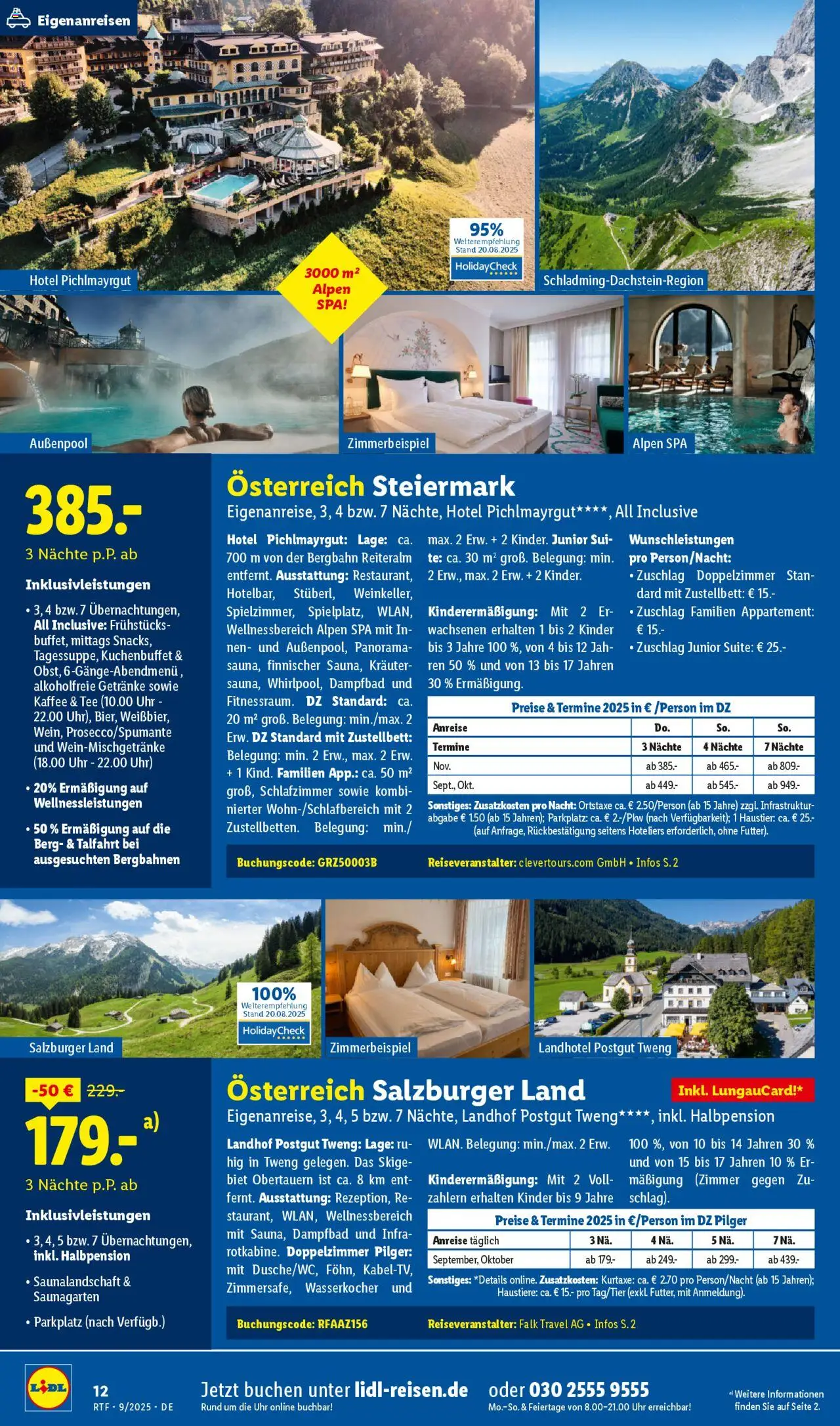 Lidl Reisen September/Oktober Reise-Highlights – gültig ab 12.09.2025 | Seite: 12 | Produkte: Wasserkocher, Kaffee, Tee, Uhr