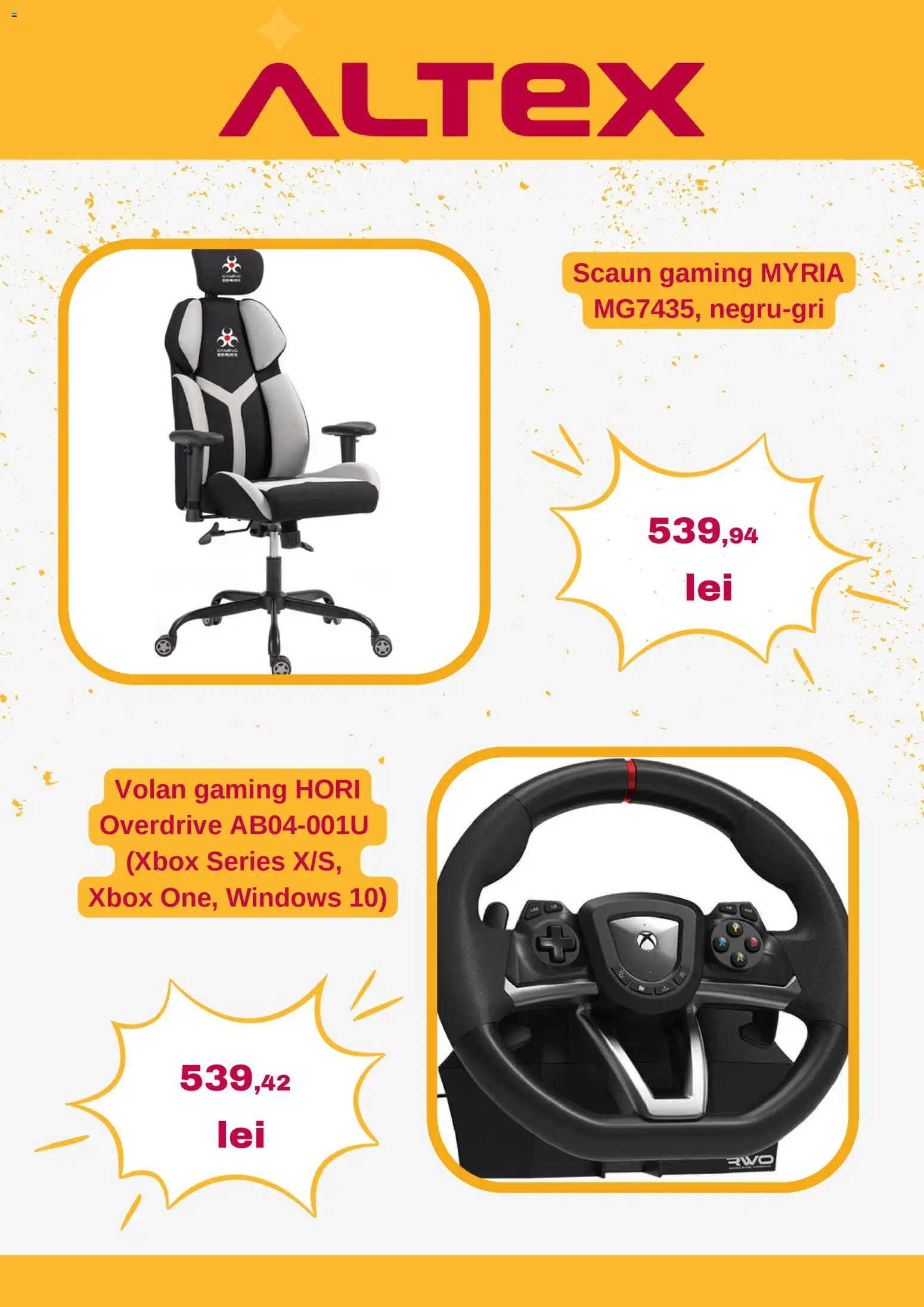Noul catalog Altex – valabil de la 25.12.2025 | Pagină: 4 | Produse: Scaun gaming, Xbox, Scaun
