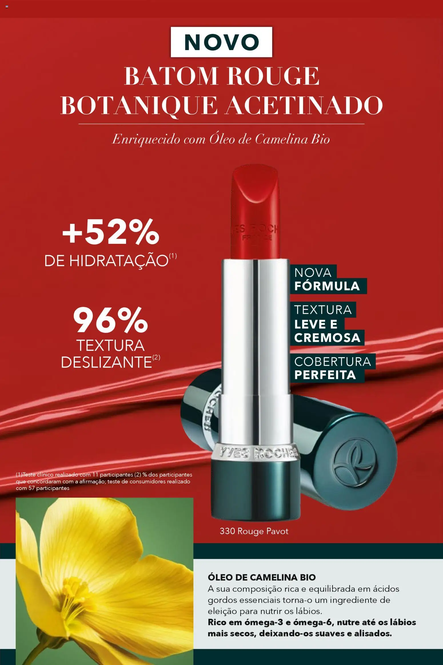 Yves Rocher catálogo 5 │ válido de 31.03.2026 | Página: 70 | Produtos: Batom, Óleo