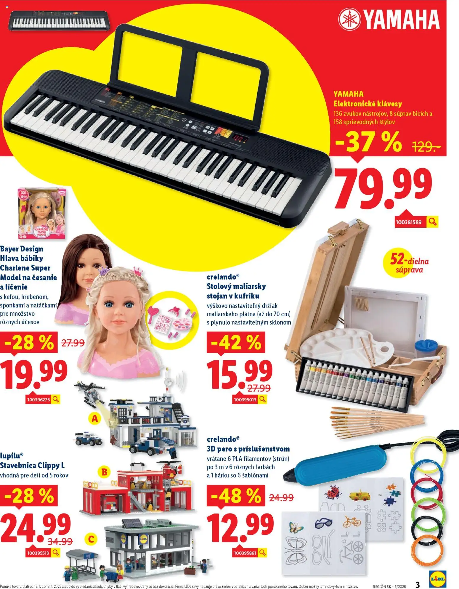 Nové Lidl akcie – leták je platný od 12.01.2026 | Strana: 3 | Produkty: Pero