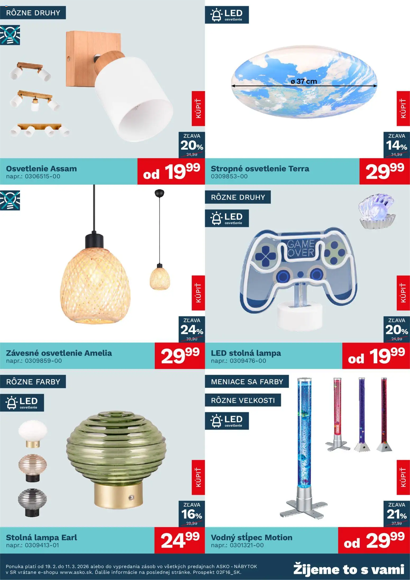Nové ASKO nábytok akcie – leták je platný od 01.03.2026 | Strana: 4 | Produkty: Nábytok, Led osvetlenie, Osvetlenie, Lampa