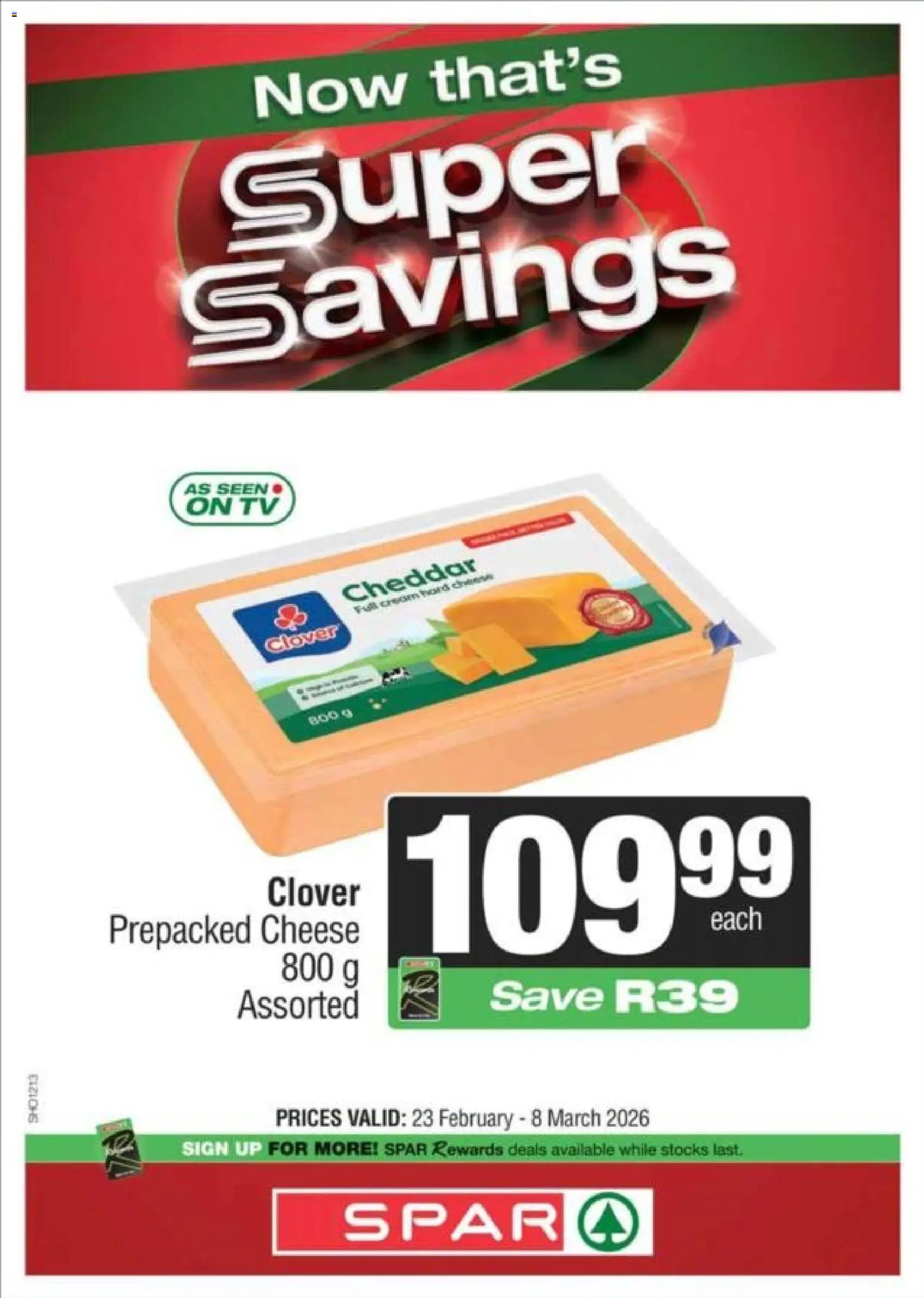 New Superspar catalogue – valid from 23.02.2026 | Page: 3 | Products: TV, Cheese