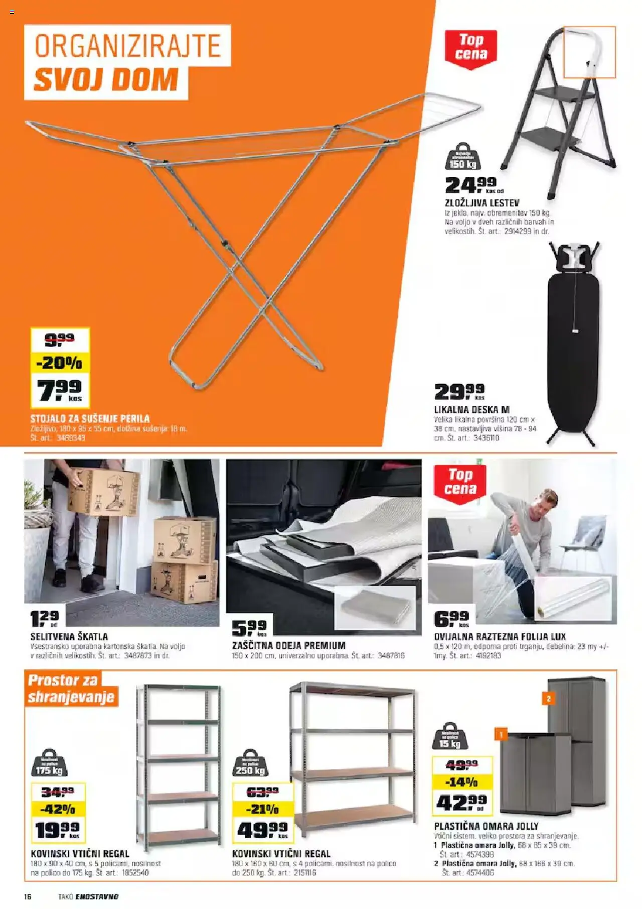 Novi OBI katalog ponudbe – veljaven od 01.10.2025 | Stran: 16 | Izdelki: Likalna deska, Odeja, Skatla, Folija