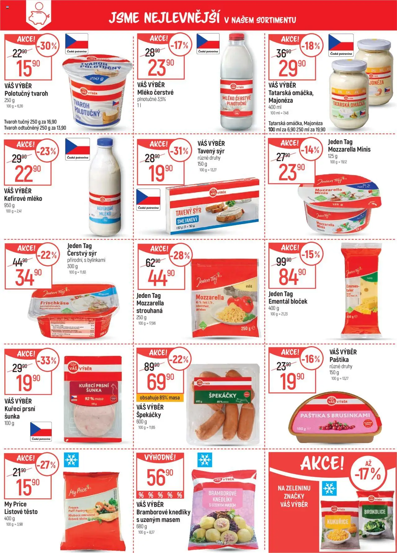 Globus leták - Ostrava od 23.07.2025 | Strana: 3 | Produkty: Špekáčky, Majonéza, Mozzarella, Čerstvý sýr