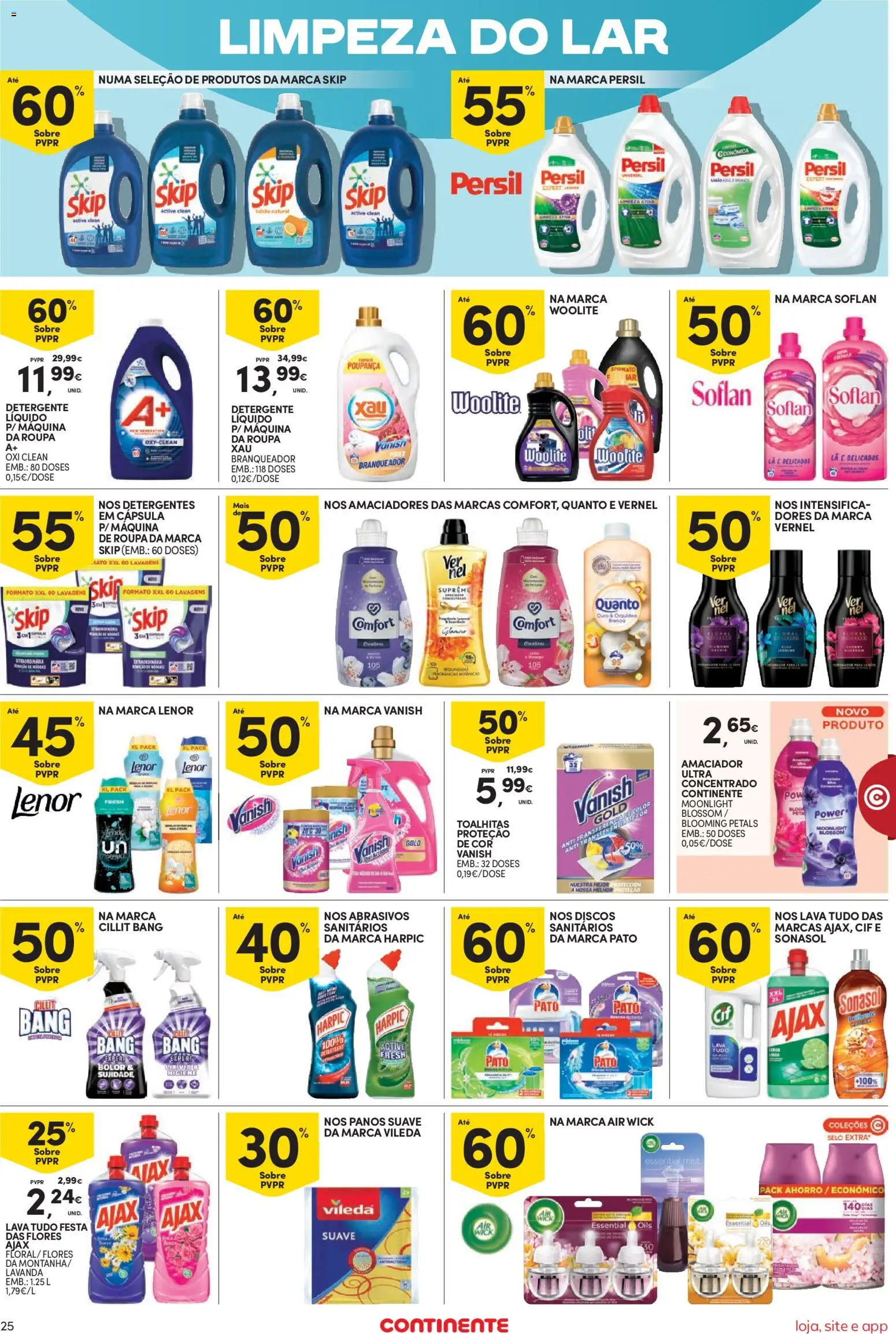 Continente Semanal Continente Bom Dia │ válido de 09.12.2025 | Página: 25 | Produtos: Flores, Detergente, Persil
