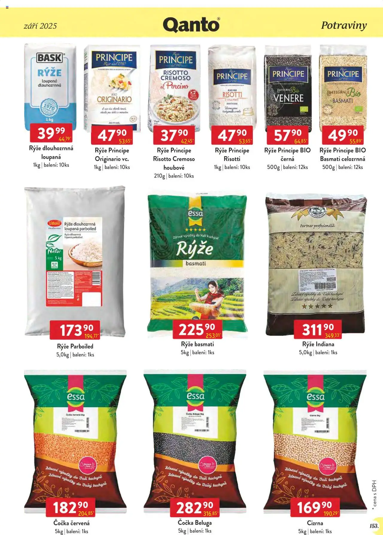 Astur & Qanto leták - Velkoobchod 09/2025 od 01.09.2025 | Strana: 153 | Produkty: Gourmet, Rýže, Rýže basmati, Cizrna