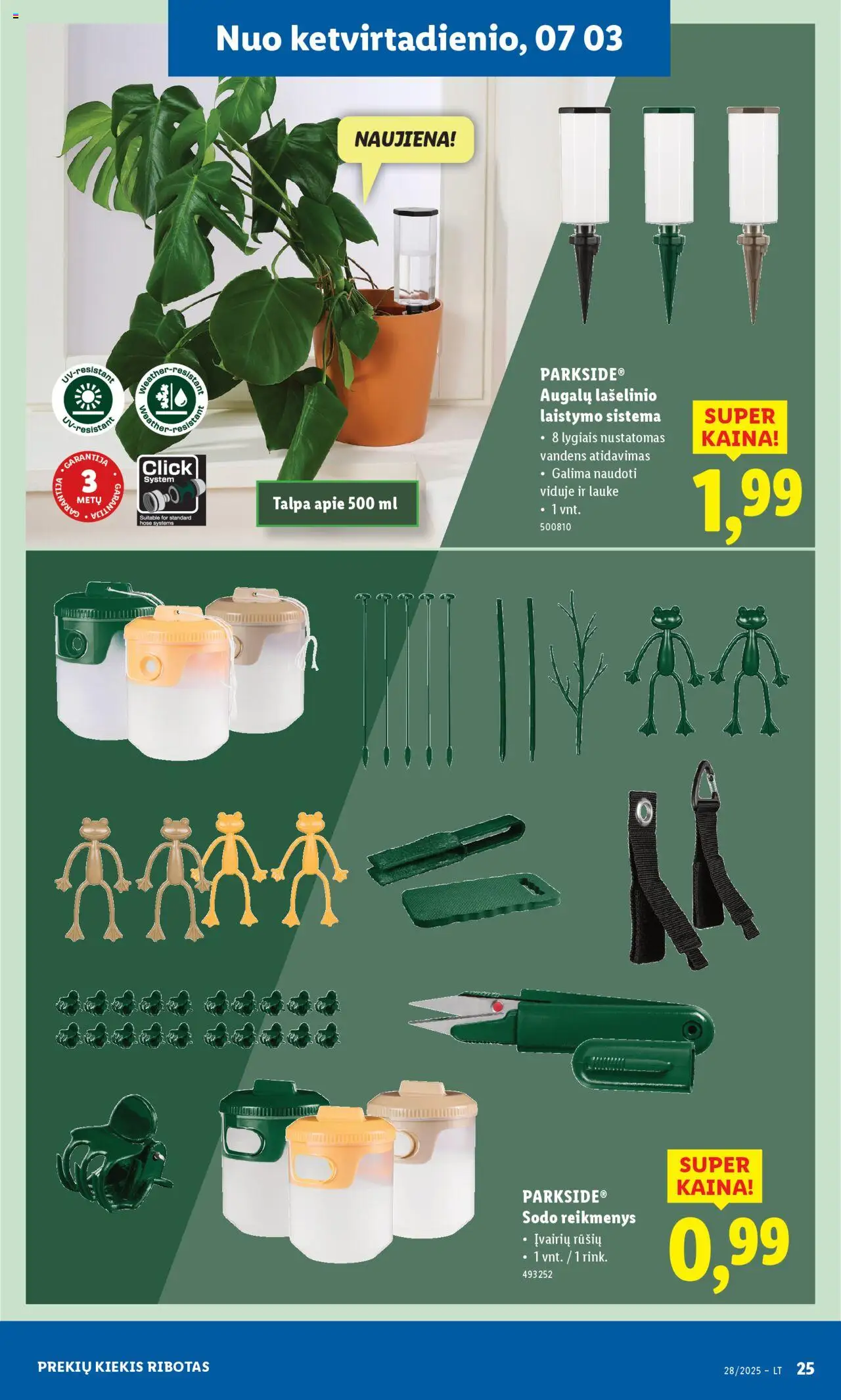 LIDL leidinys - Ne maisto prekių pasiūlymai│galioja nuo 30.06.2025 | Puslapis: 25