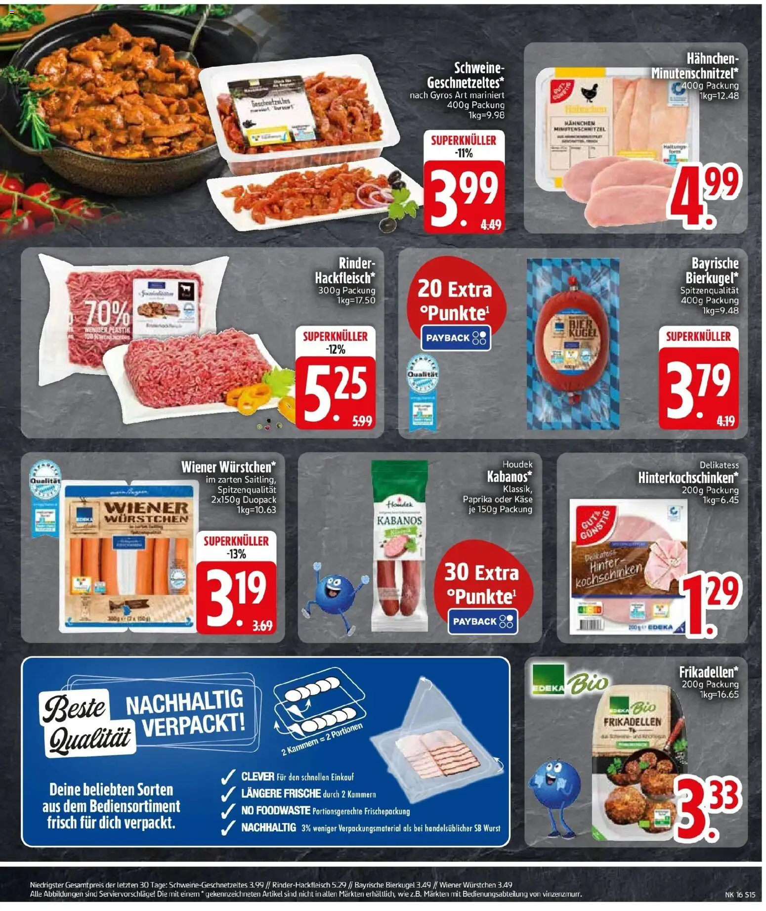 Edeka prospekt München	 – gültig ab 13.04.2026 | Seite: 17 | Produkte: Wiener wurstchen, Käse, Bier, Paprika