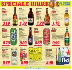 Volantino Prix del 29.07.2025 | Pagina: 7 | Prodotti: Arrosto, Pane, Salame, Heineken