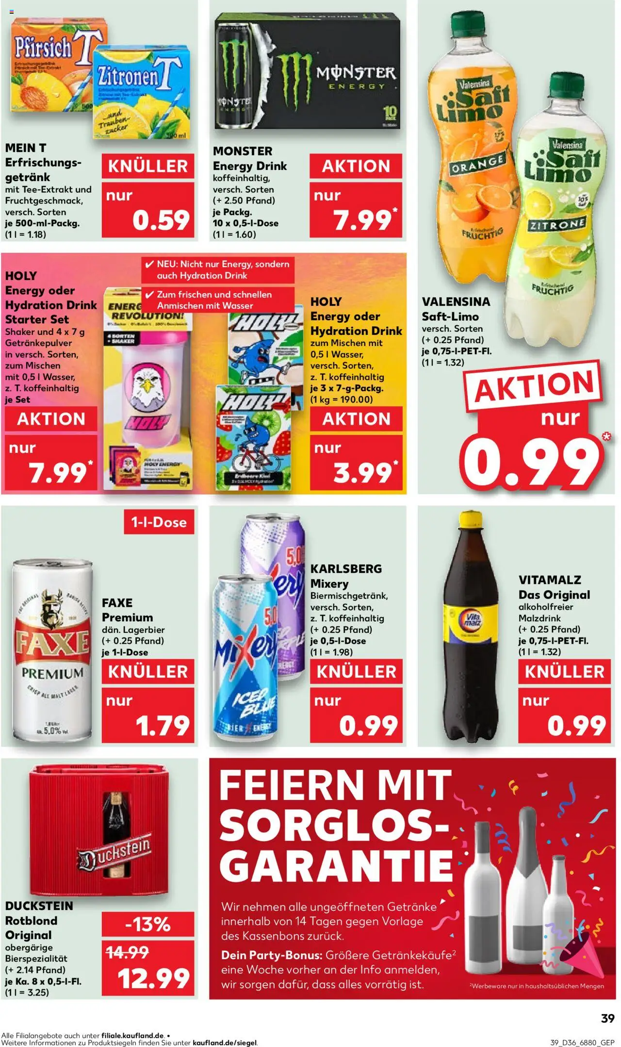 Kaufland prospekt Völklingen	 – gültig ab 07.09.2025 | Seite: 39 | Produkte: Energy, Zucker, Zitrone, Pfirsich