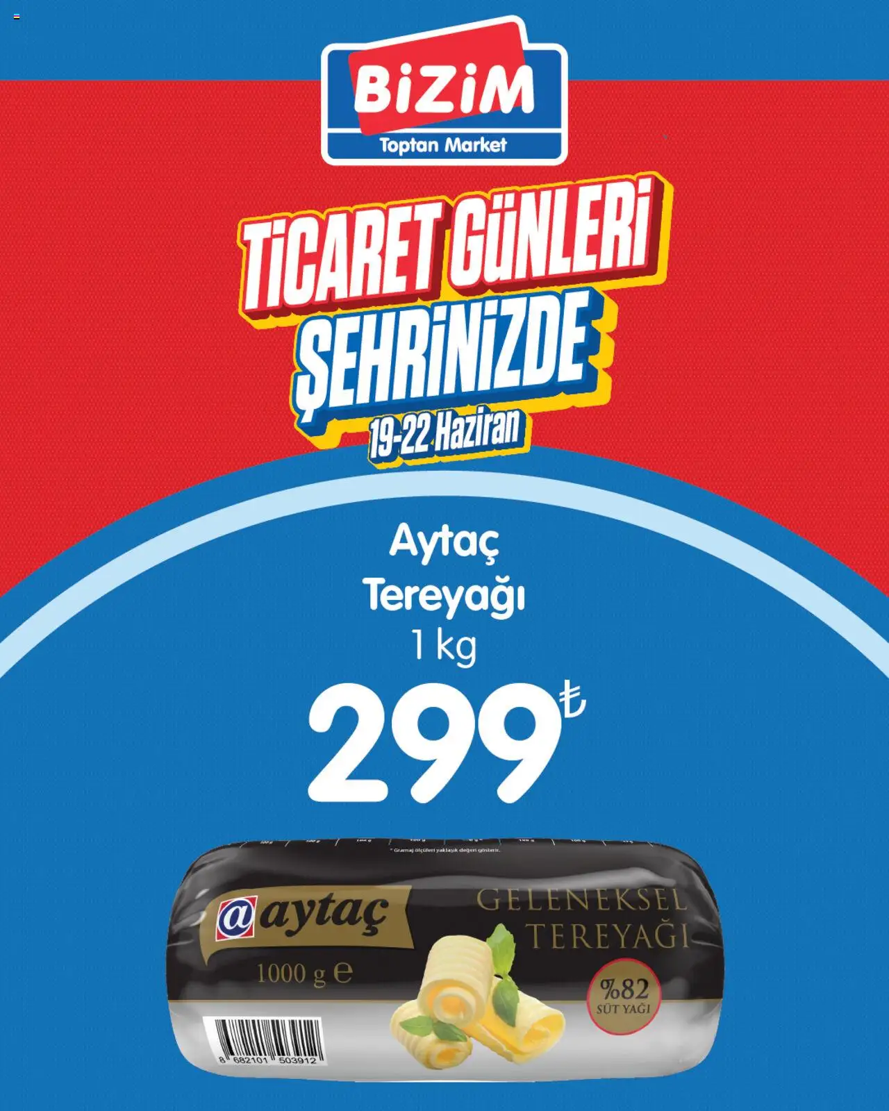 Bizim Toptan Ticaret Günleri - 19.06.2025 tarihinden itibaren geçerlidir | Sayfa: 7 | Ürünler: Süt, Tereyağı