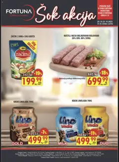Fortuna Market šok akcija - pregled Fortuna Market kataloga - važi od 20.10.2025