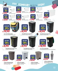 Anteprima del volantino Famila Fiera del Bianco catalogo valido a partire dal 29.12.2025 | Pagina: 13 | Prodotti: Scopino, Pattumiera, Bagno, Vaso