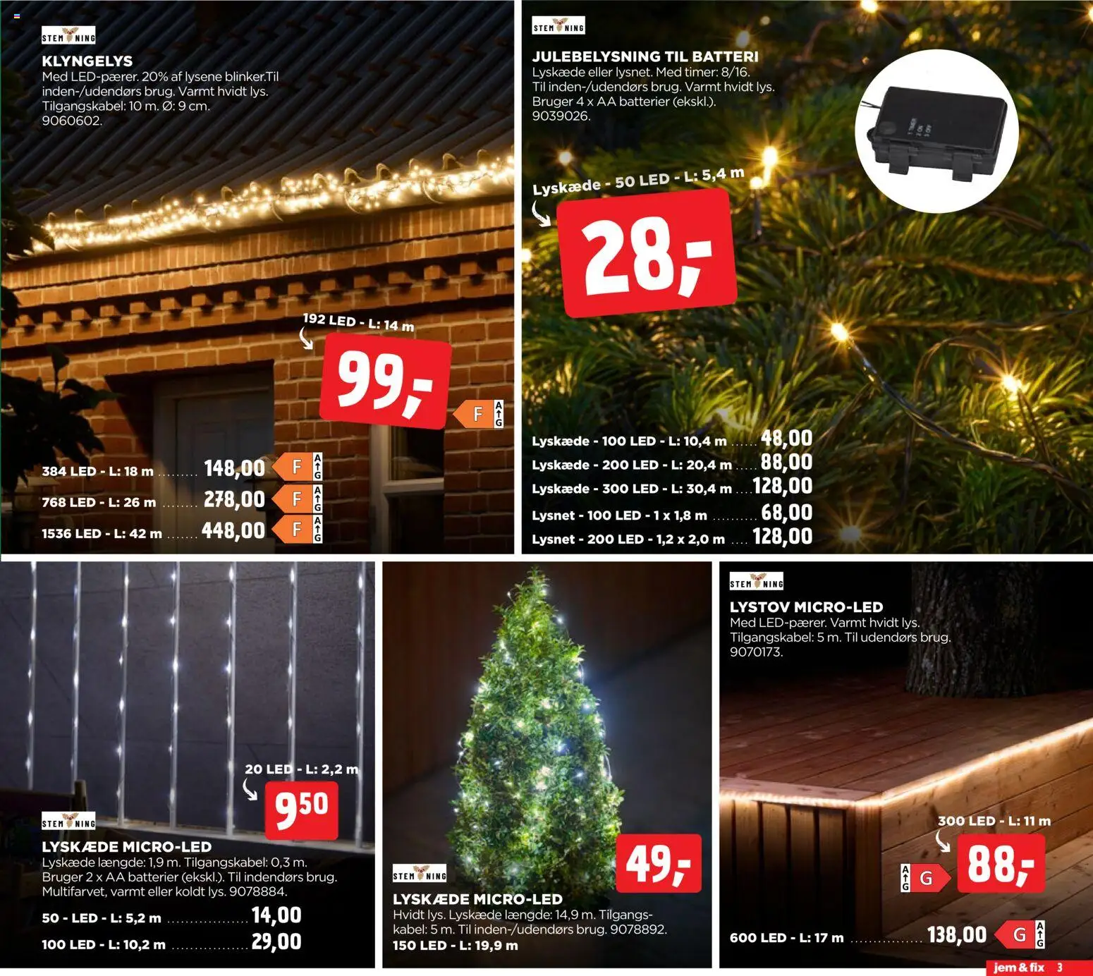 Jem & fix tilbudsavis – gyldig fra 30.11.2025 | Side: 3 | Produkter: Batterier, Kabel, Batteri