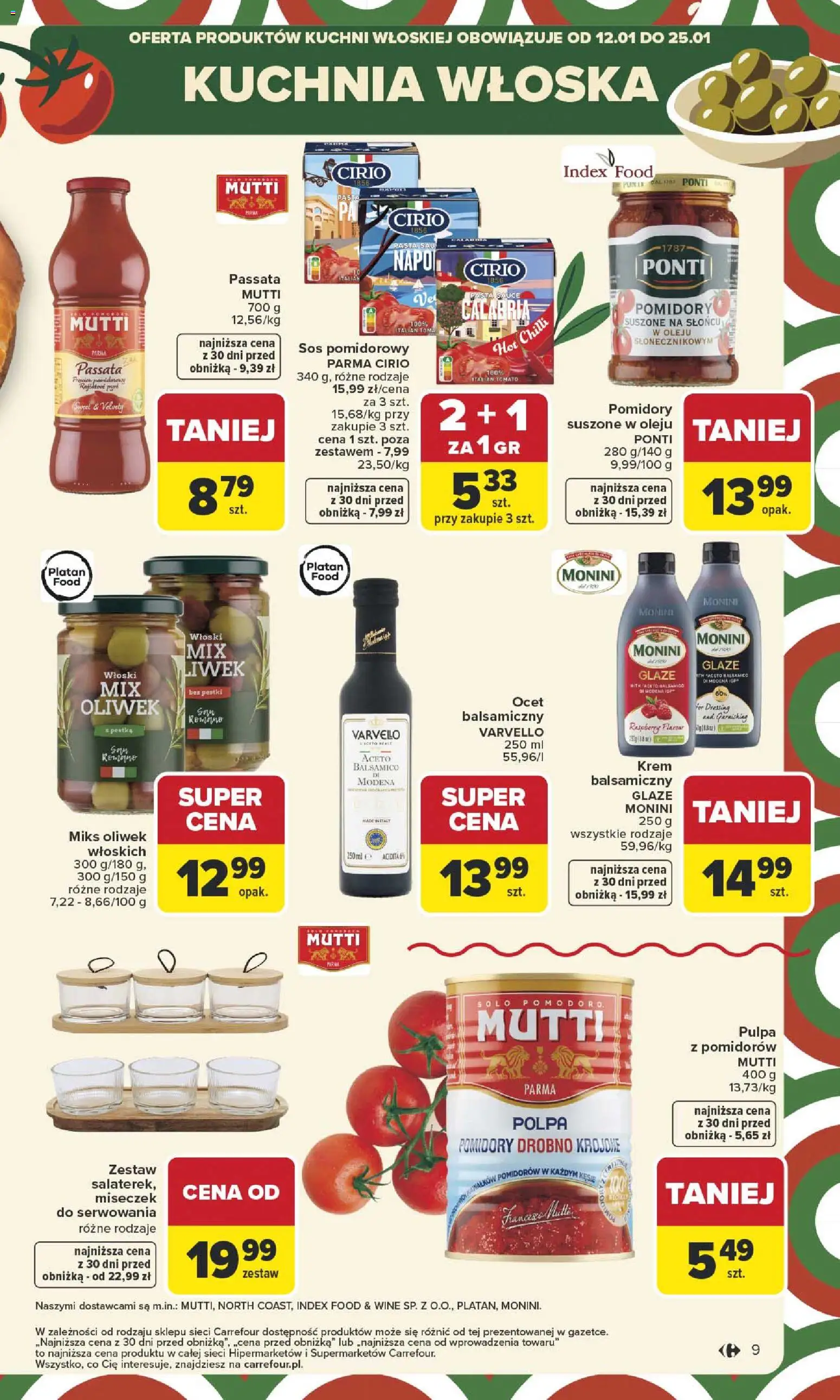 Carrefour Gazetka od 12.01.2026 | Strona: 11 | Produkty: Ocet, Ocet balsamiczny, Krem, Sos