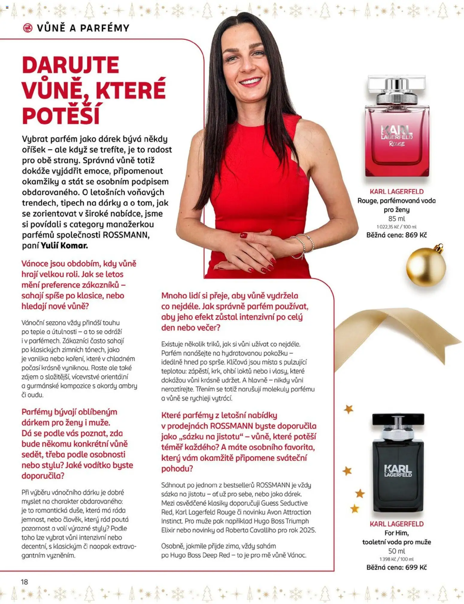 Rossmann magazín od 19.11.2025 | Strana: 18 | Produkty: Voda, Parfémy, Parfém, Toaletní voda