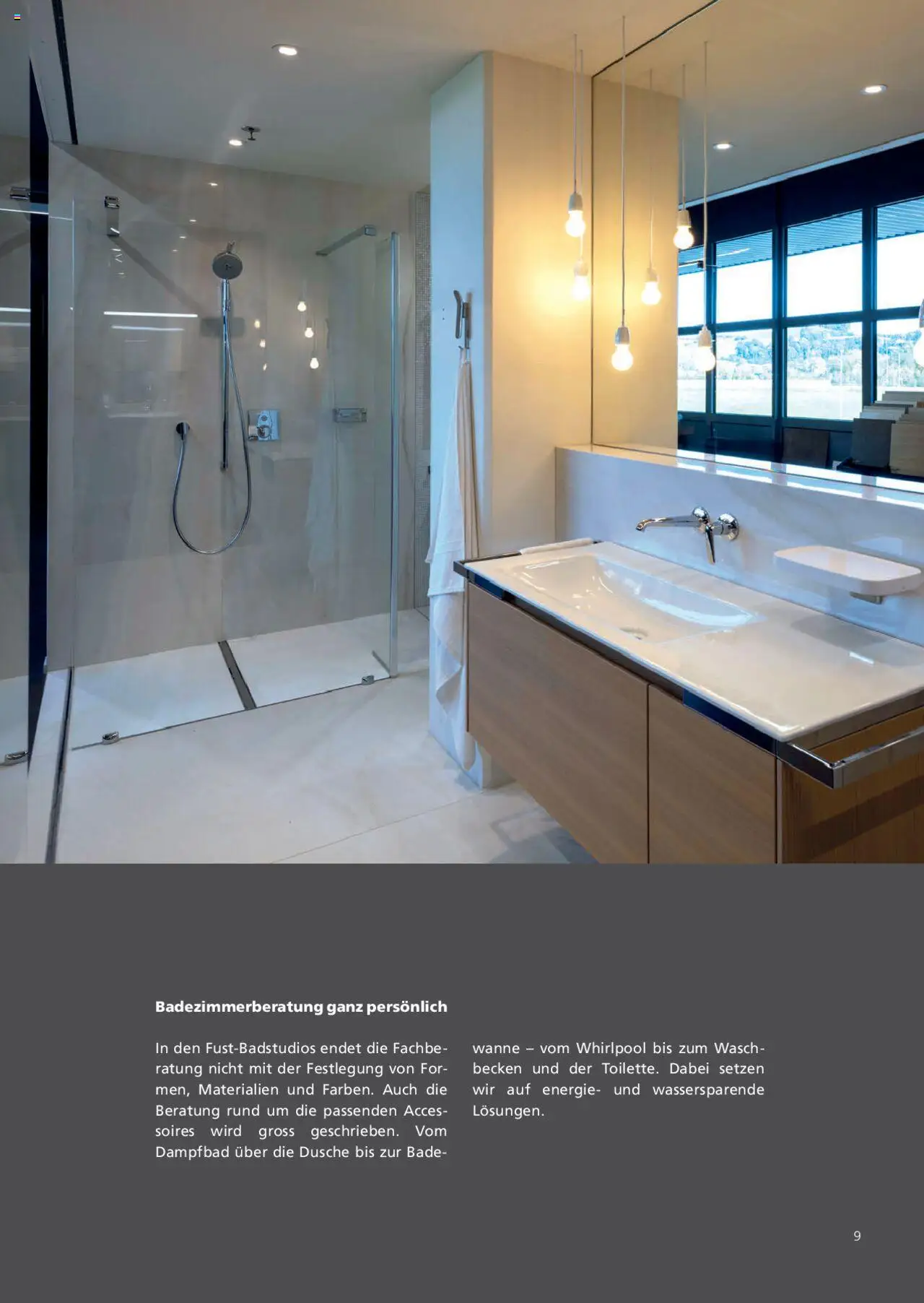 Fust Badezimmermagazin ab 05.05.2025 | Seite: 9 | Produkte: Waschbecken, Dusche