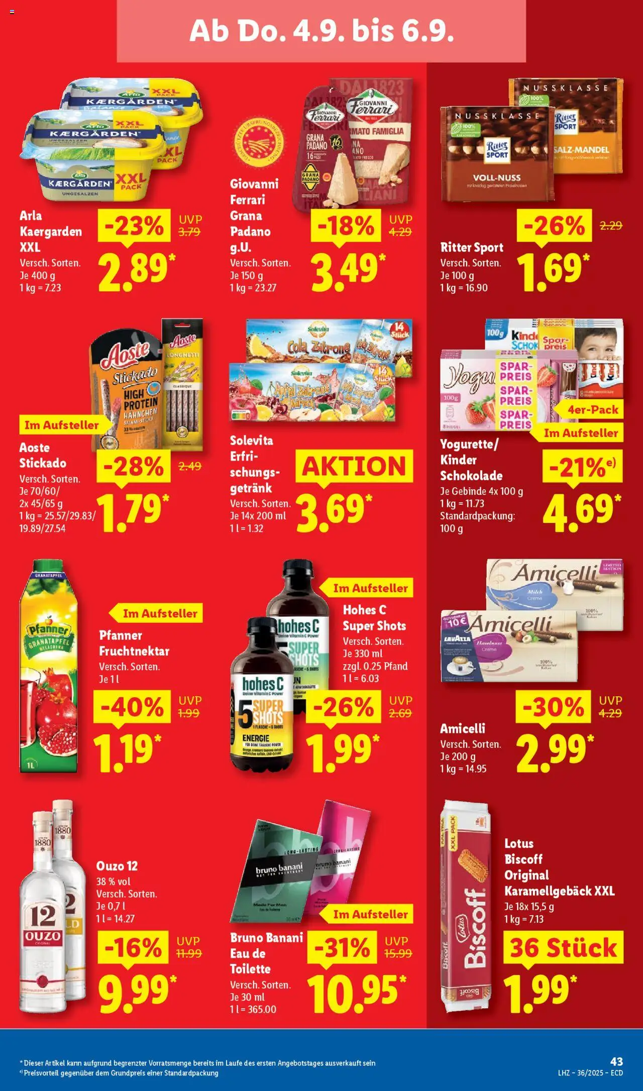 Lidl Prospekt 	 - gültig ab dem 01.09.2025 | Seite: 65 | Produkte: Kinder schokolade, Cola, Creme, Zitrone