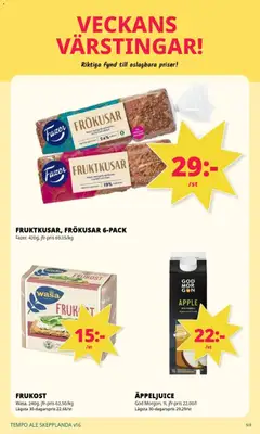 Tempo - erbjudanden - Förhandsvisning av reklamblad från butik Tempo aktuell från 12.04.2026 | Sida: 5 | Produkter: Äpple, Pasta