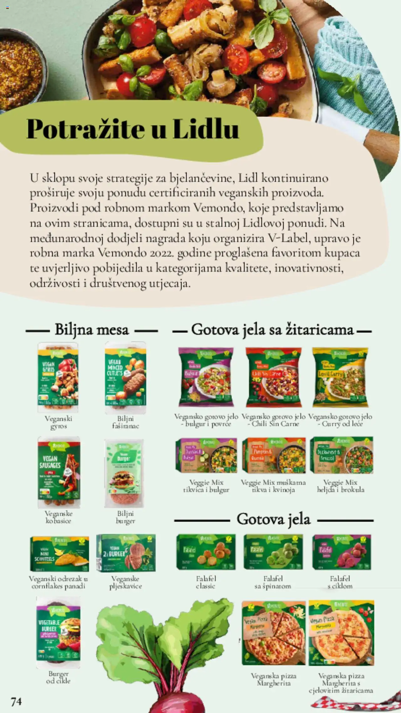 Lidl katalog | vrijedi od 11.03.2025 | Stranica: 74 | Proizvodi: Brokula, Pizza, Povrće, Curry