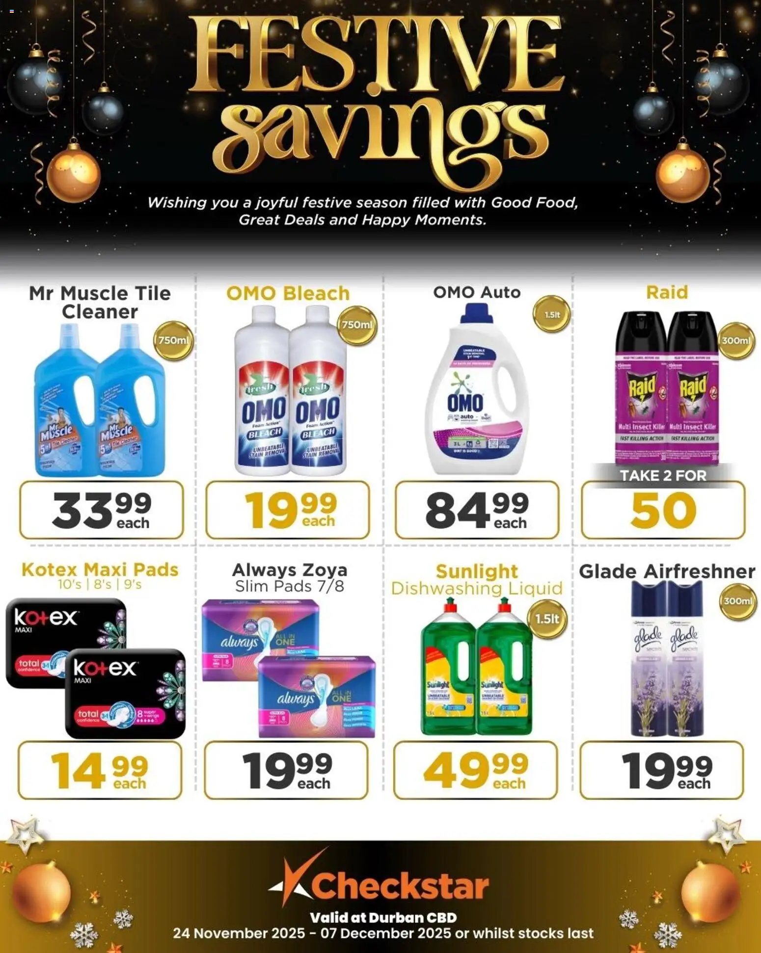 New Check Star catalogue – valid from 24.11.2025 | Page: 9 | Products: Pads, Bleach, Foam, Dishwashing liquid