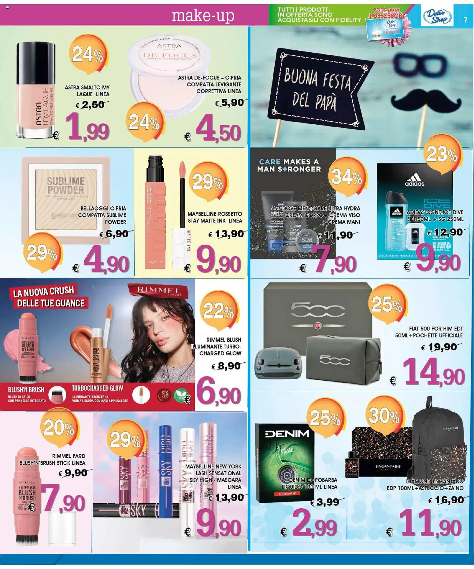 Volantino Deter Shop del 01.03.2026 | Pagina: 7 | Prodotti: Mascara, Crema, Crema viso, Pennello