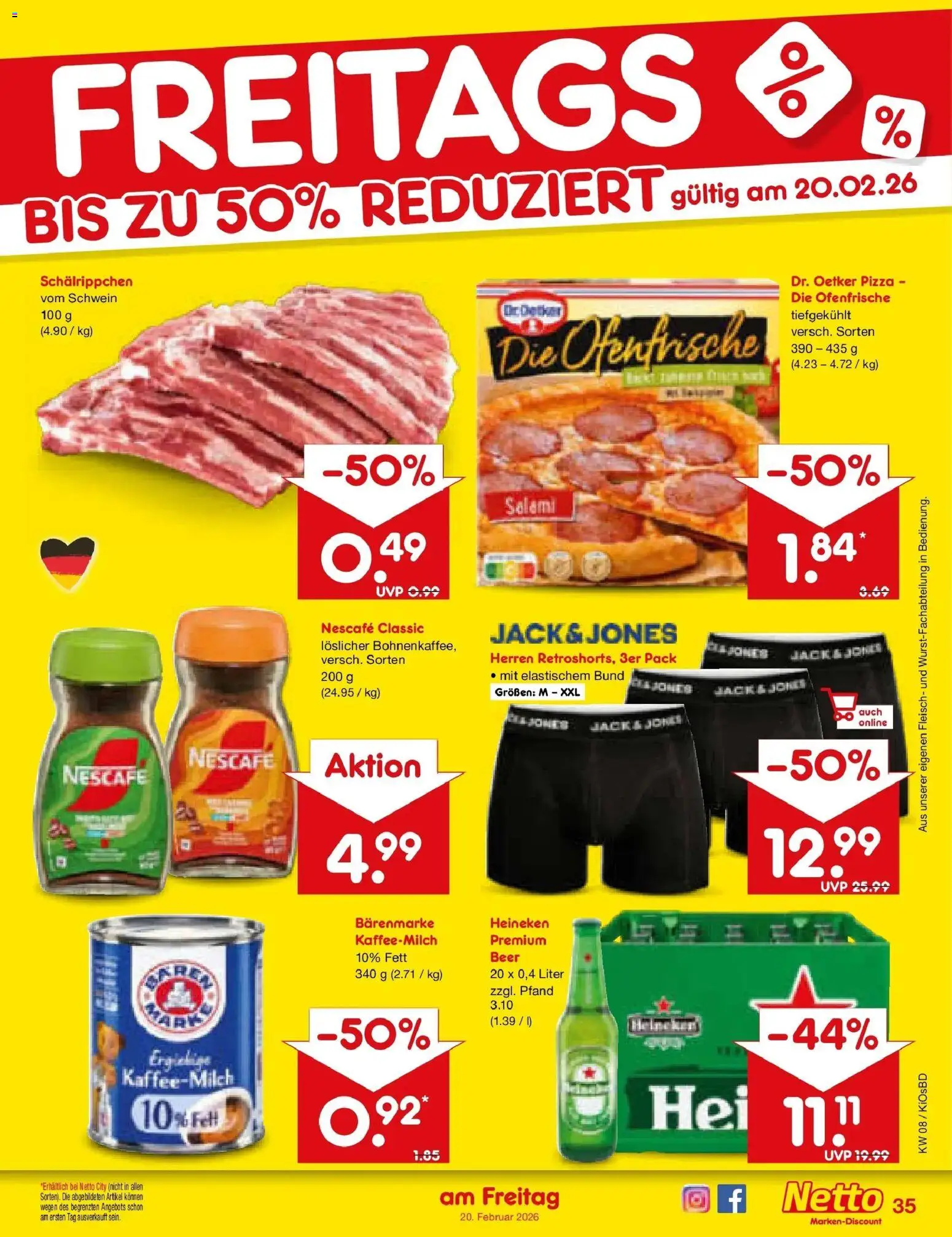 Netto Marken-Discount prospekt Mistelbach	 – gültig ab 16.02.2026 | Seite: 49 | Produkte: Nescafe, Ofenfrische, Nescafe classic, Pizza