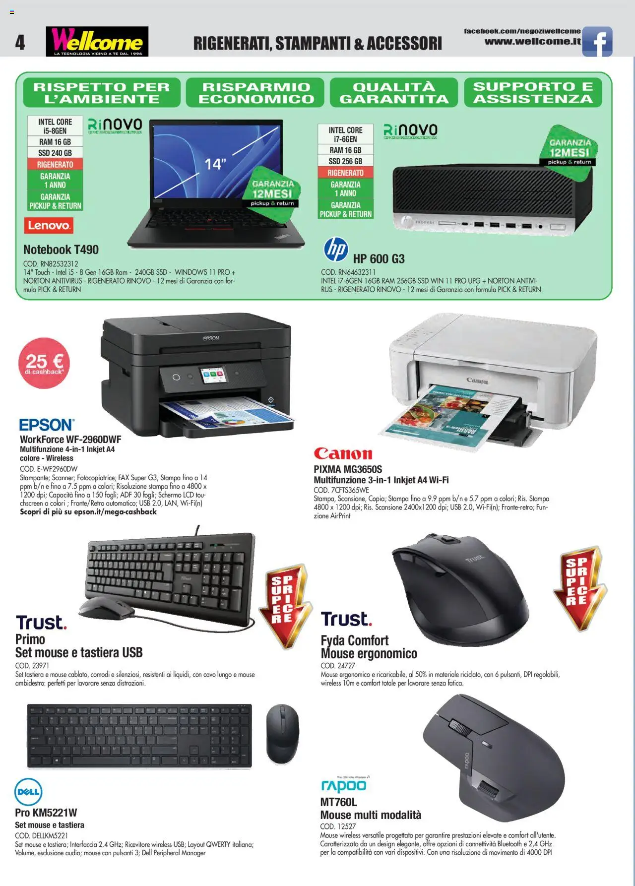 Volantino Wellcome del 18.09.2025 | Pagina: 4 | Prodotti: Tè, Cavo, USB, Stampa
