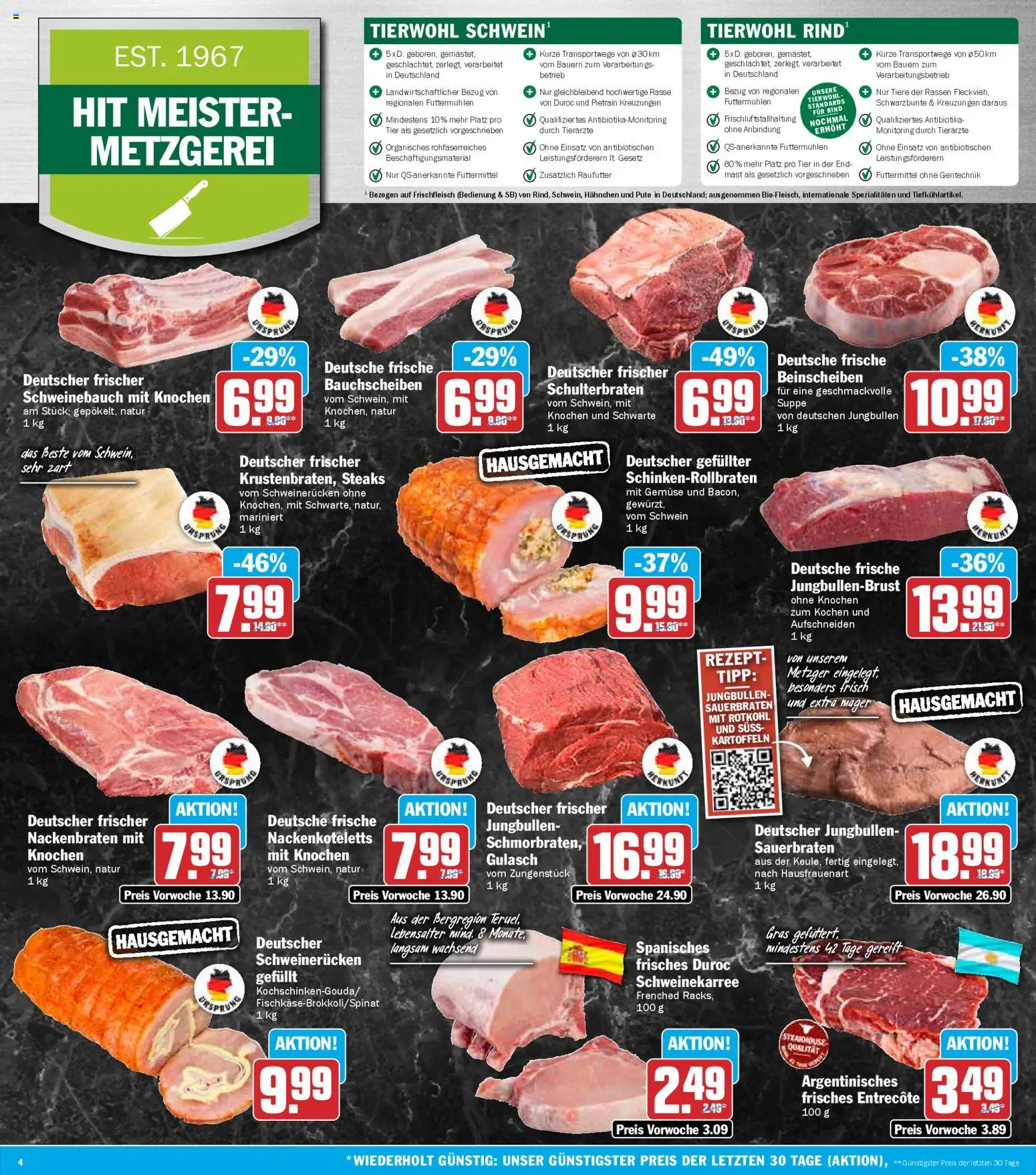 HIT Prospekt 	 – gültig ab 05.01.2026 | Seite: 4 | Produkte: Hahnchen, Schweinebauch, Kartoffeln, Schweinerucken